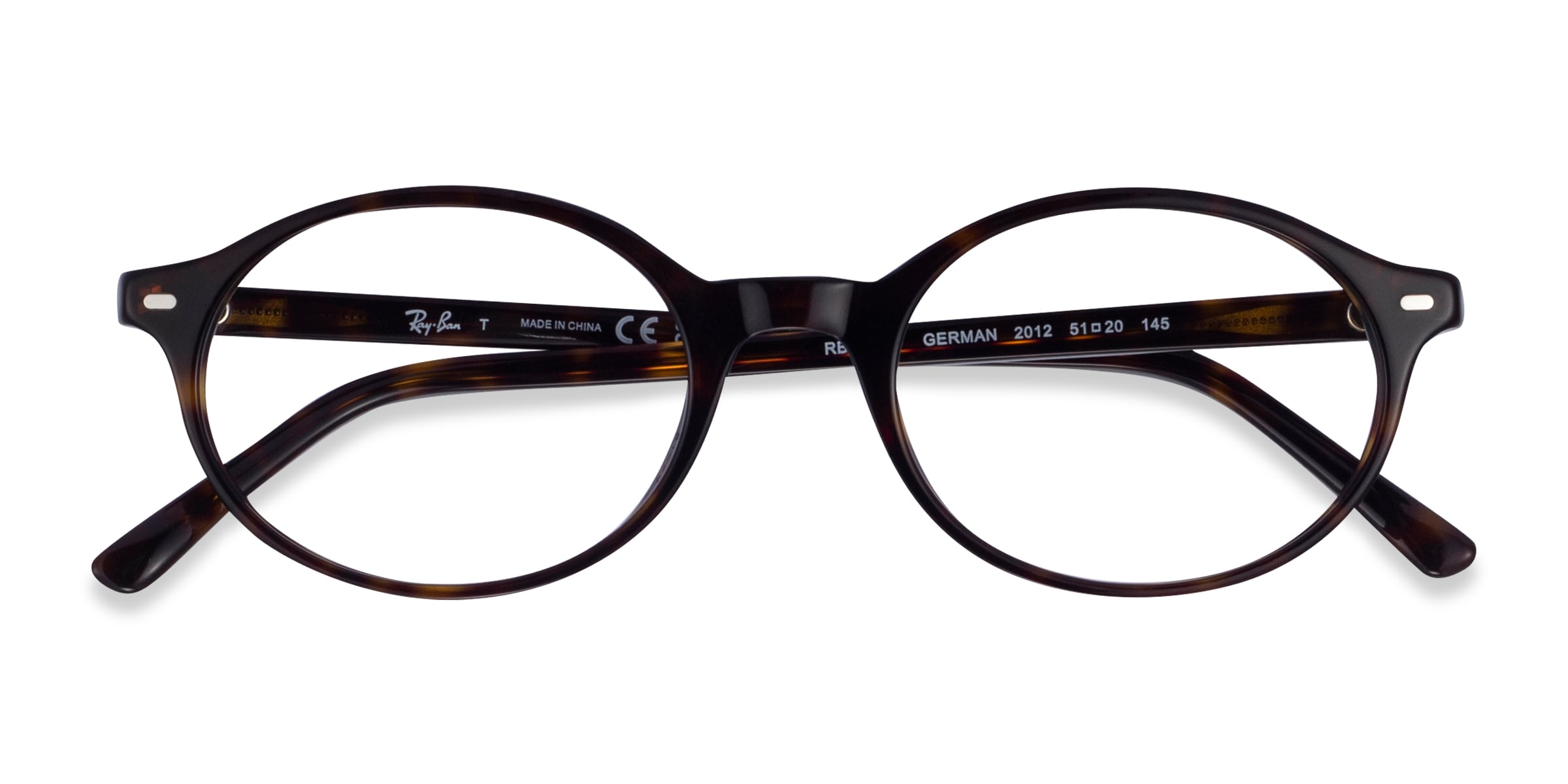 Ray-Ban RB5429 German - Oval Tortoise Frame Eyeglasses