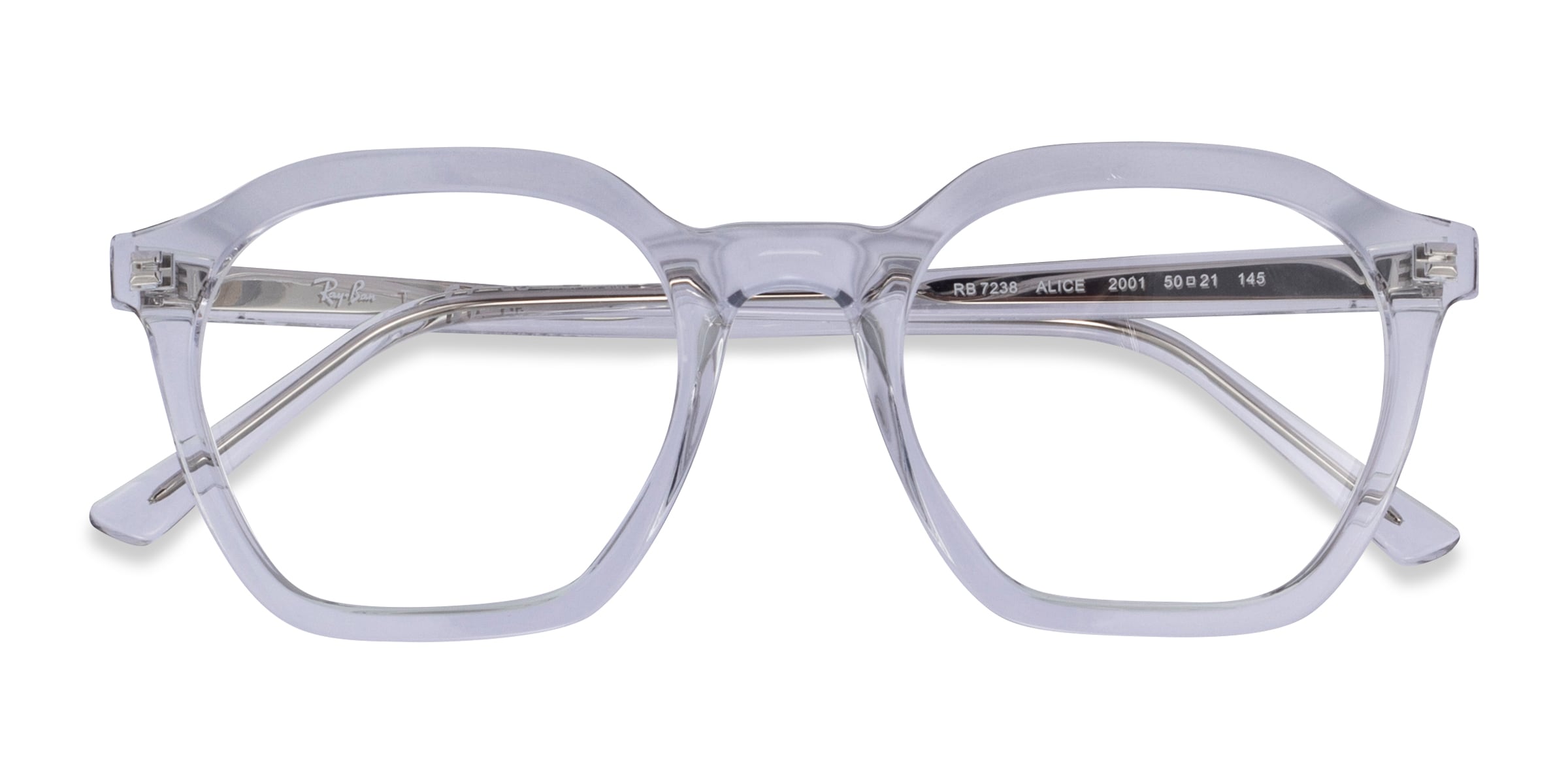 Ray-Ban RB7238 Alice - Geometric Clear Frame Eyeglasses