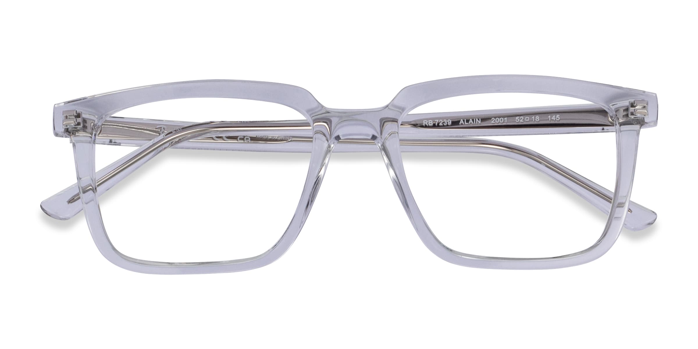 Ray-Ban RB7239 Alain - Square Clear Frame Eyeglasses