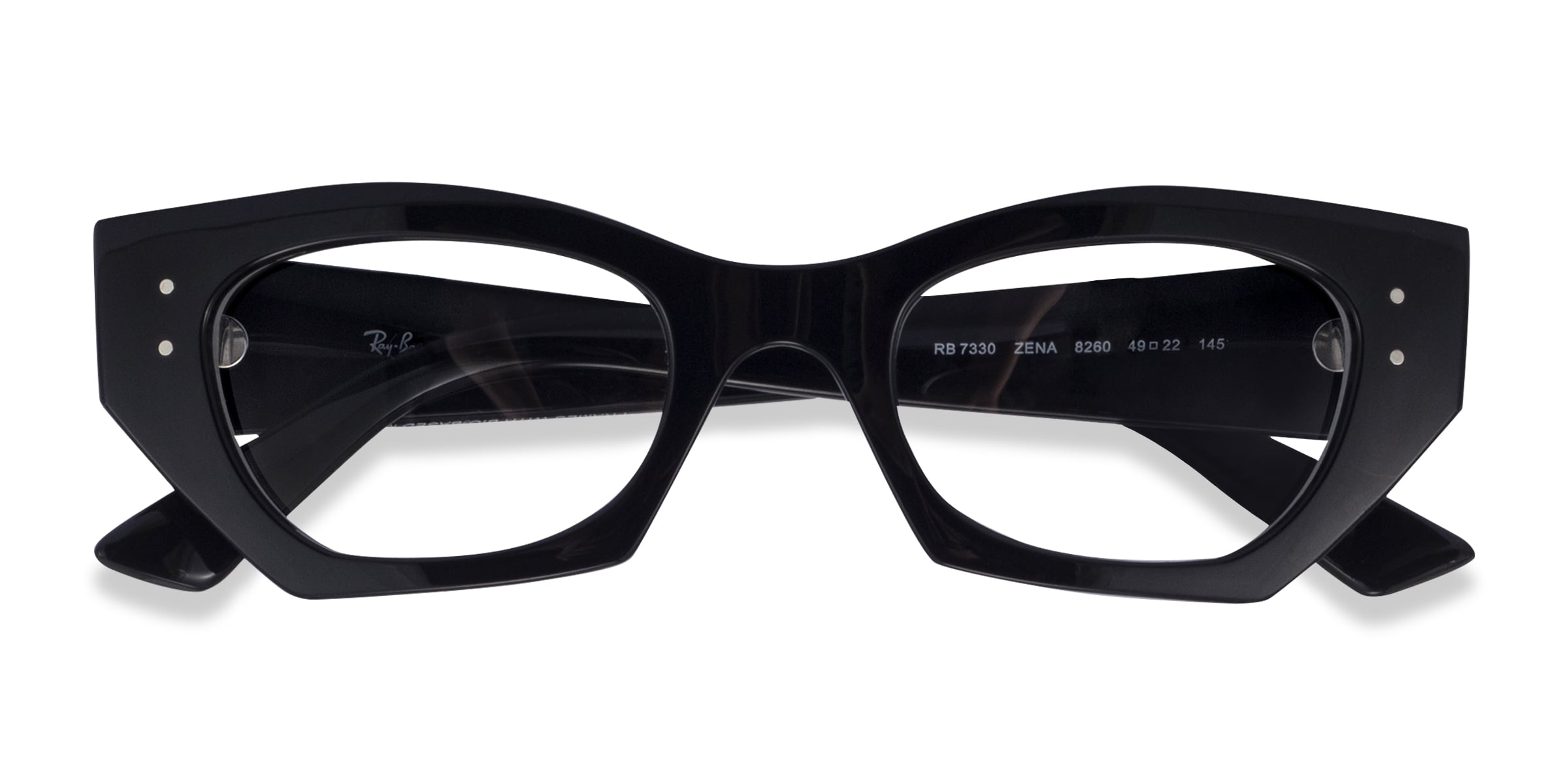 Ray-Ban RB7330 Zena - Cat Eye Black Frame Eyeglasses