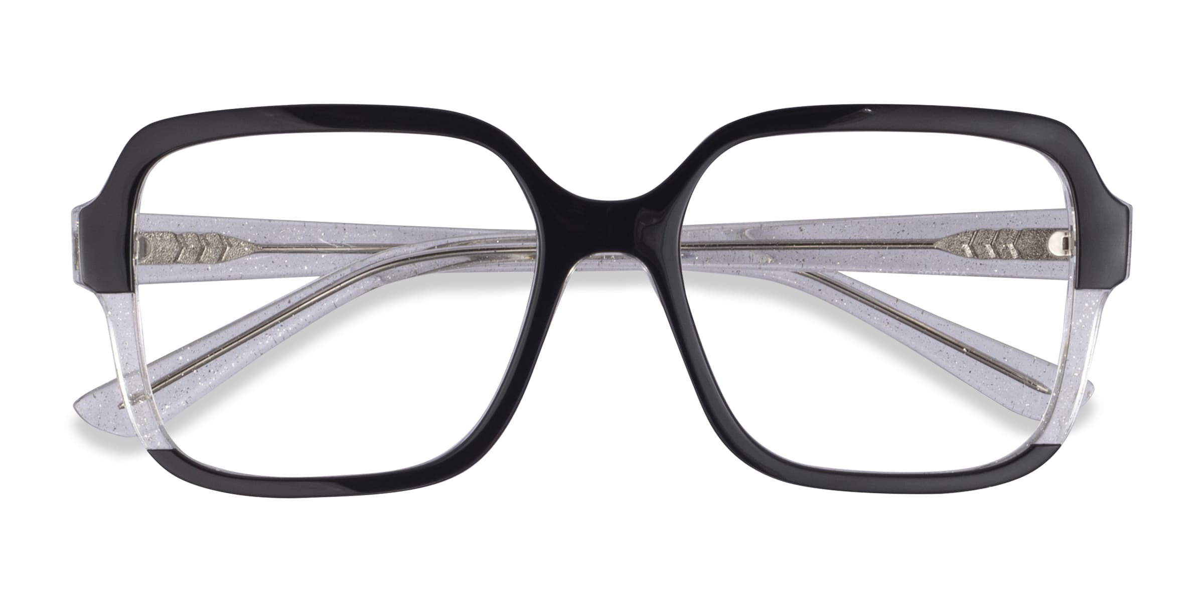Vogue Eyewear VO5555 - Square Black Clear Frame Glasses For Women