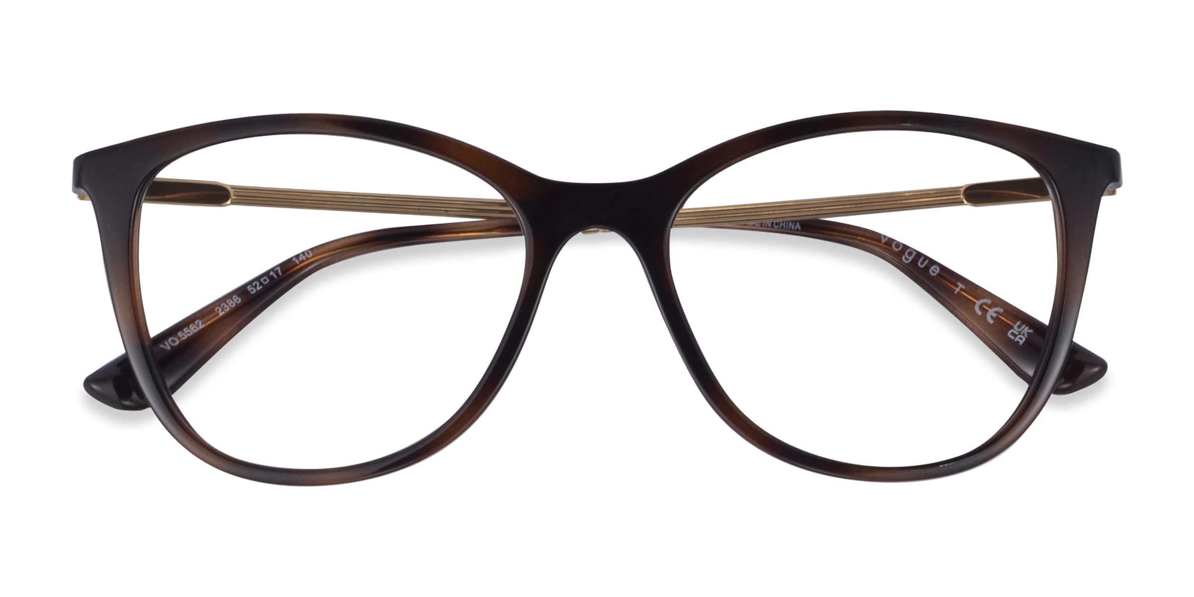 Vogue Eyewear VO5562 - Square Dark Tortoise Frame Glasses For Women