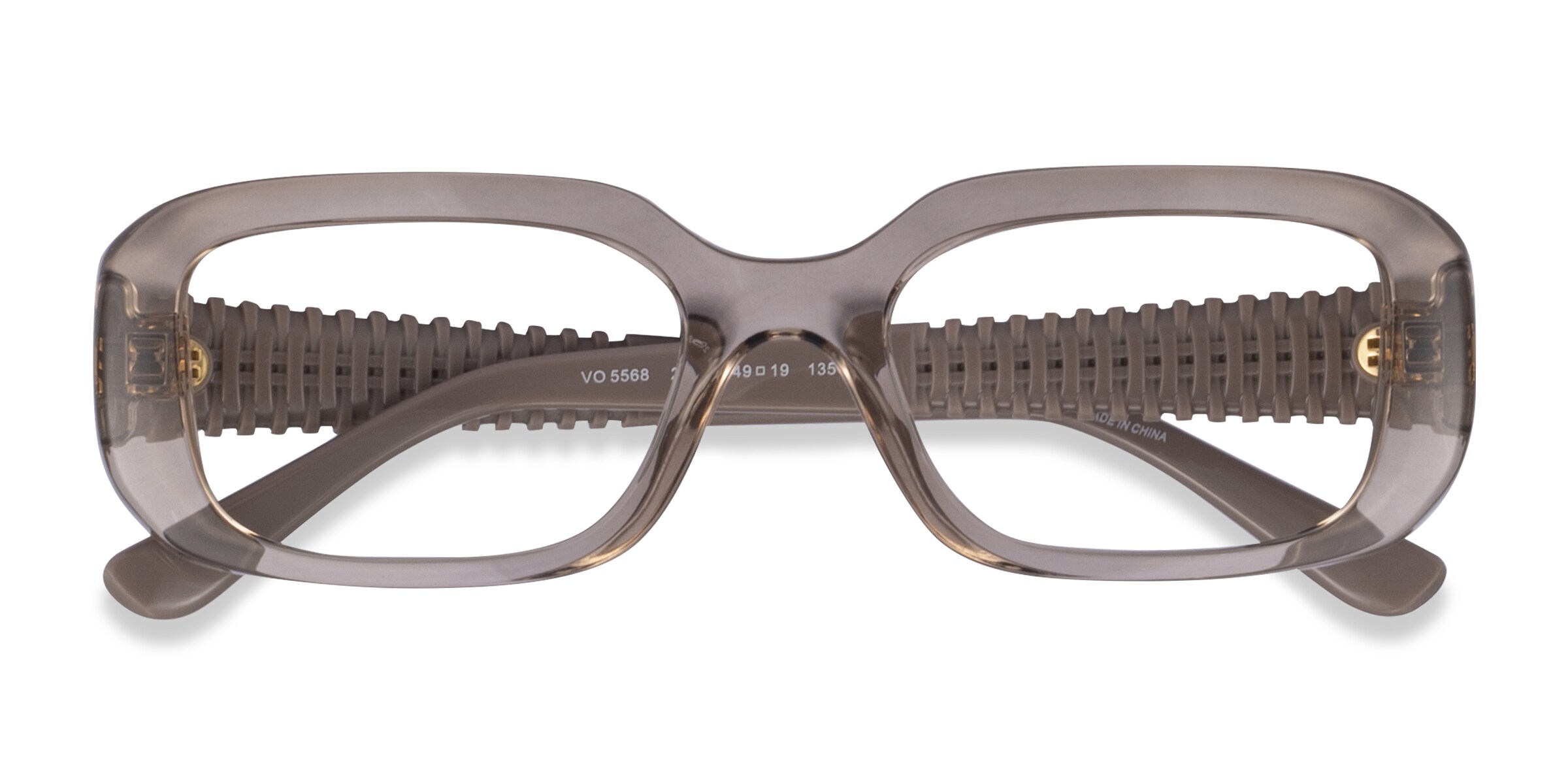 Vogue Eyewear VO5568 - Rectangle Clear Brown Frame Eyeglasses