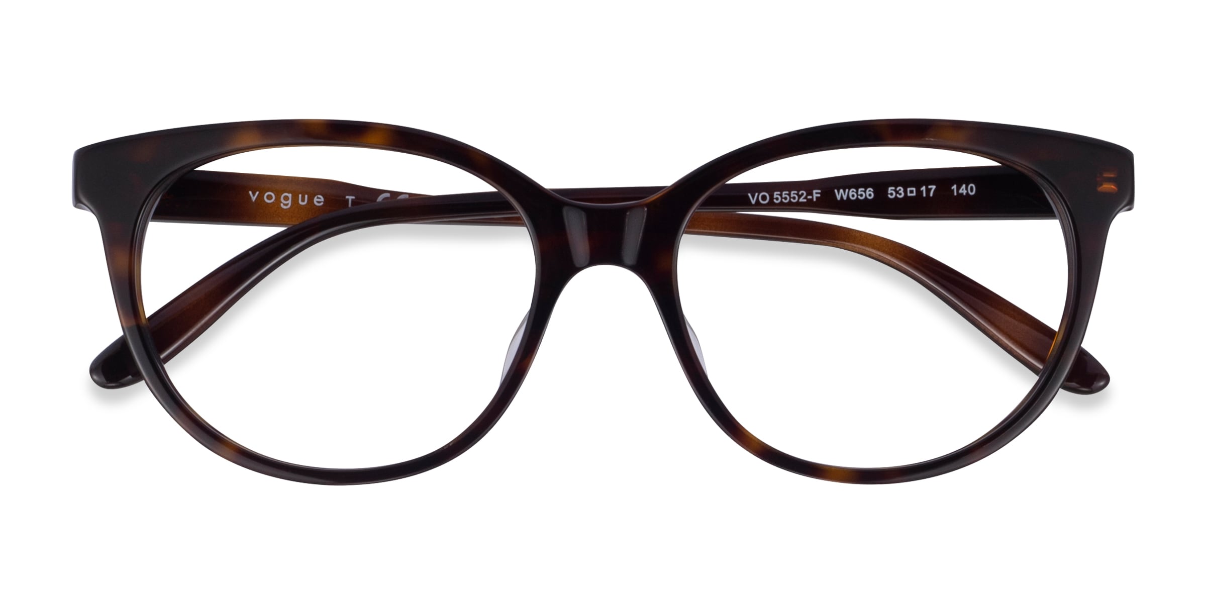 Vogue Eyewear VO5552F - Cat Eye Dark Tortoise Frame Eyeglasses