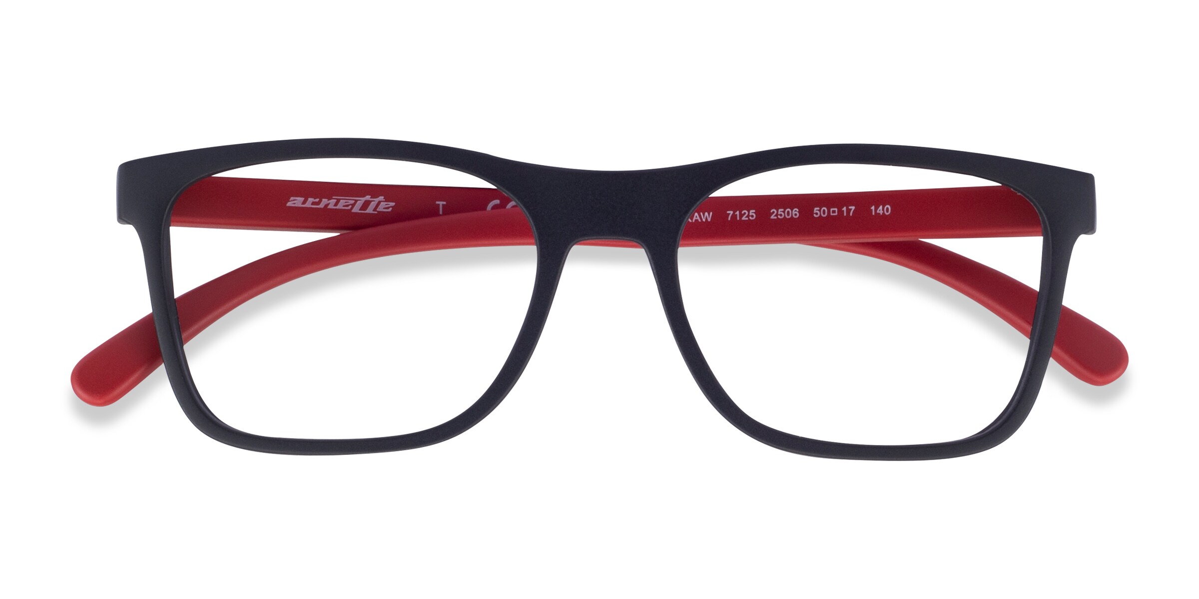 ARNETTE Akaw - Square Matte Black Frame Eyeglasses
