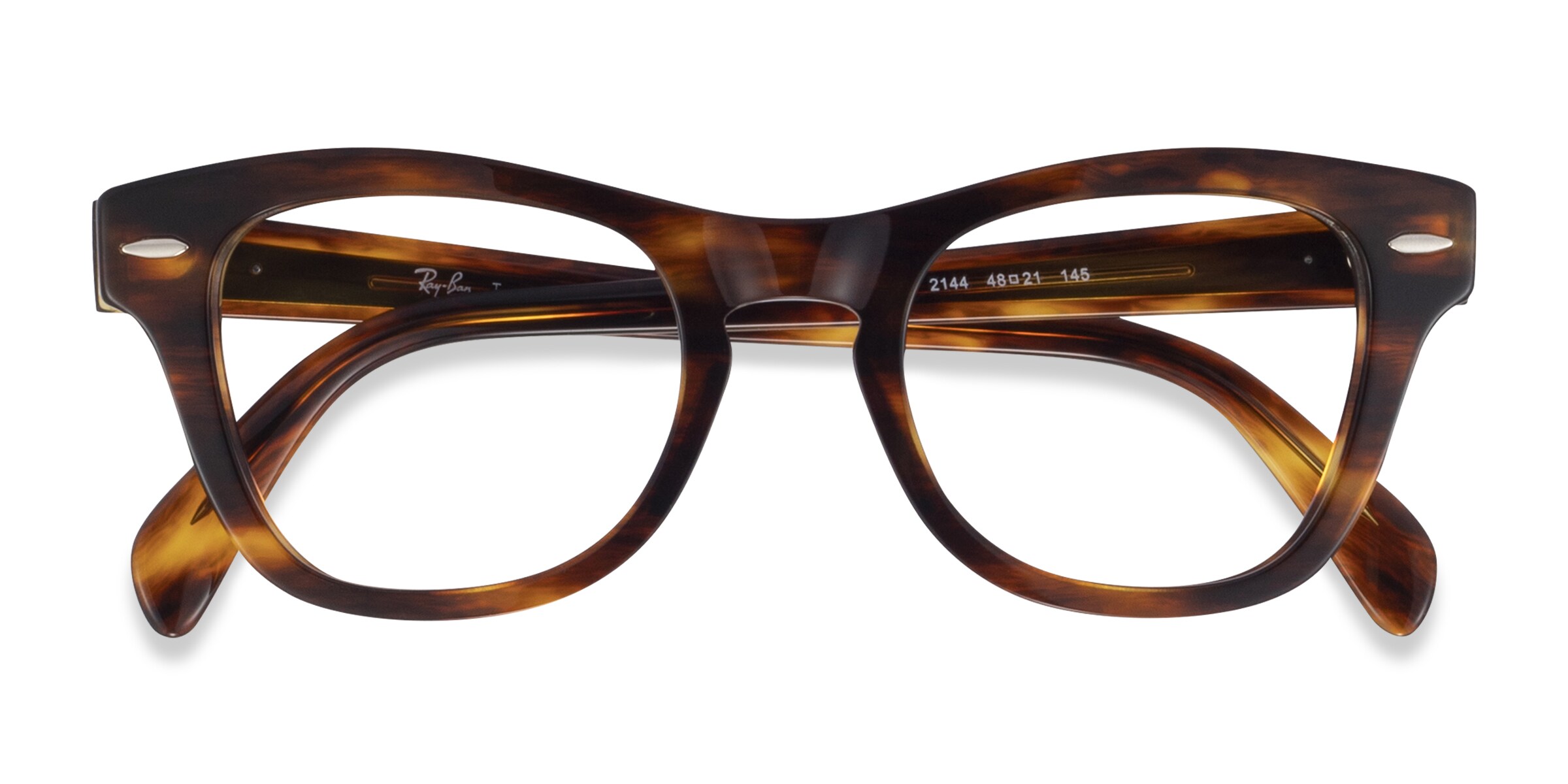 Ray-Ban RB0707V - Cat Eye Clear Tortoise Frame Eyeglasses