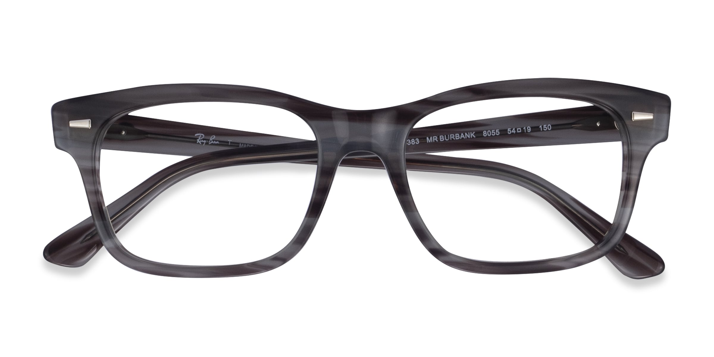 Ray-Ban RB5383 - Wayfarer Striped Gray Frame Eyeglasses