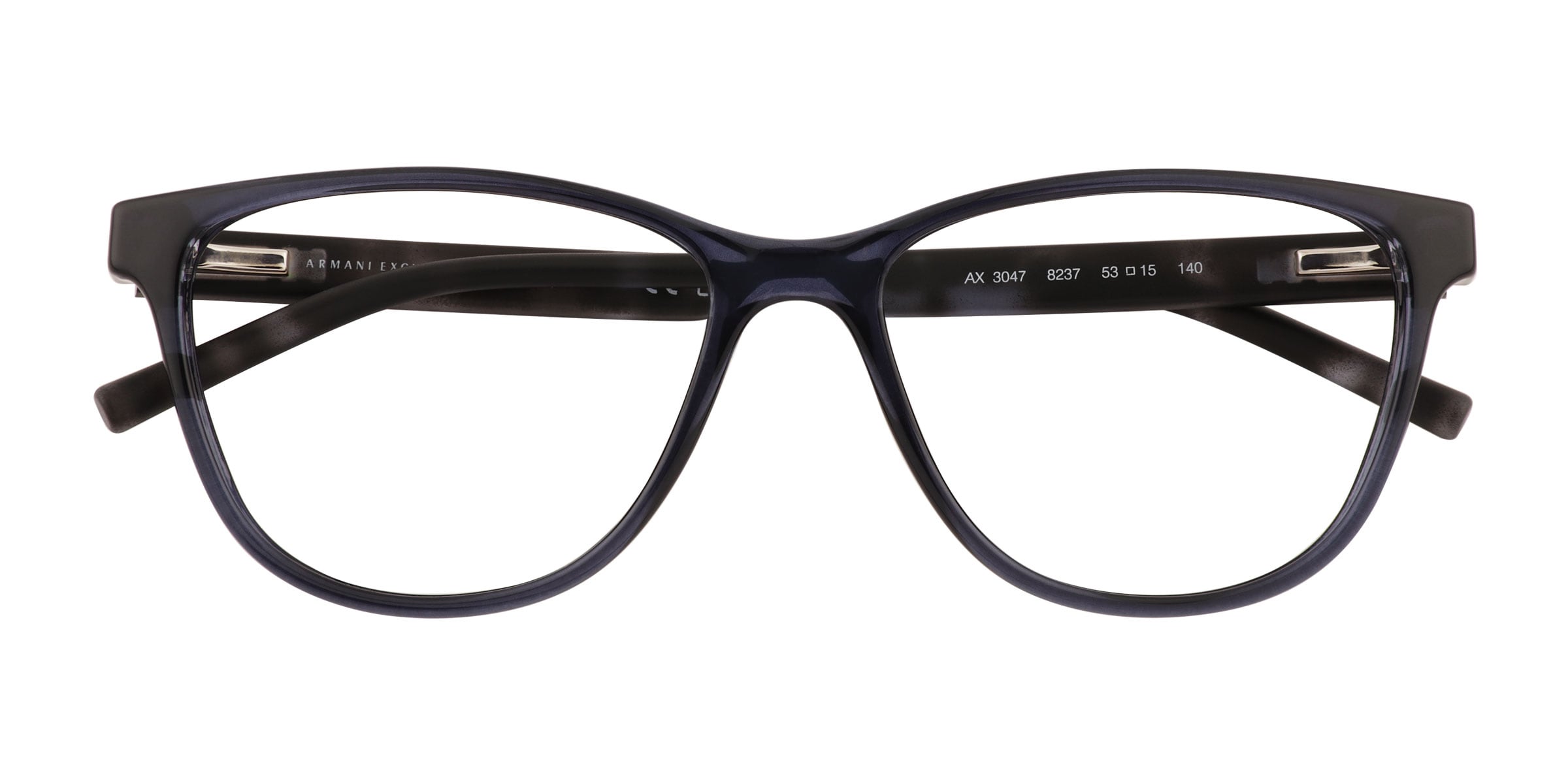 Armani Exchange AX3047 - Cat Eye Dark Navy Frame Eyeglasses