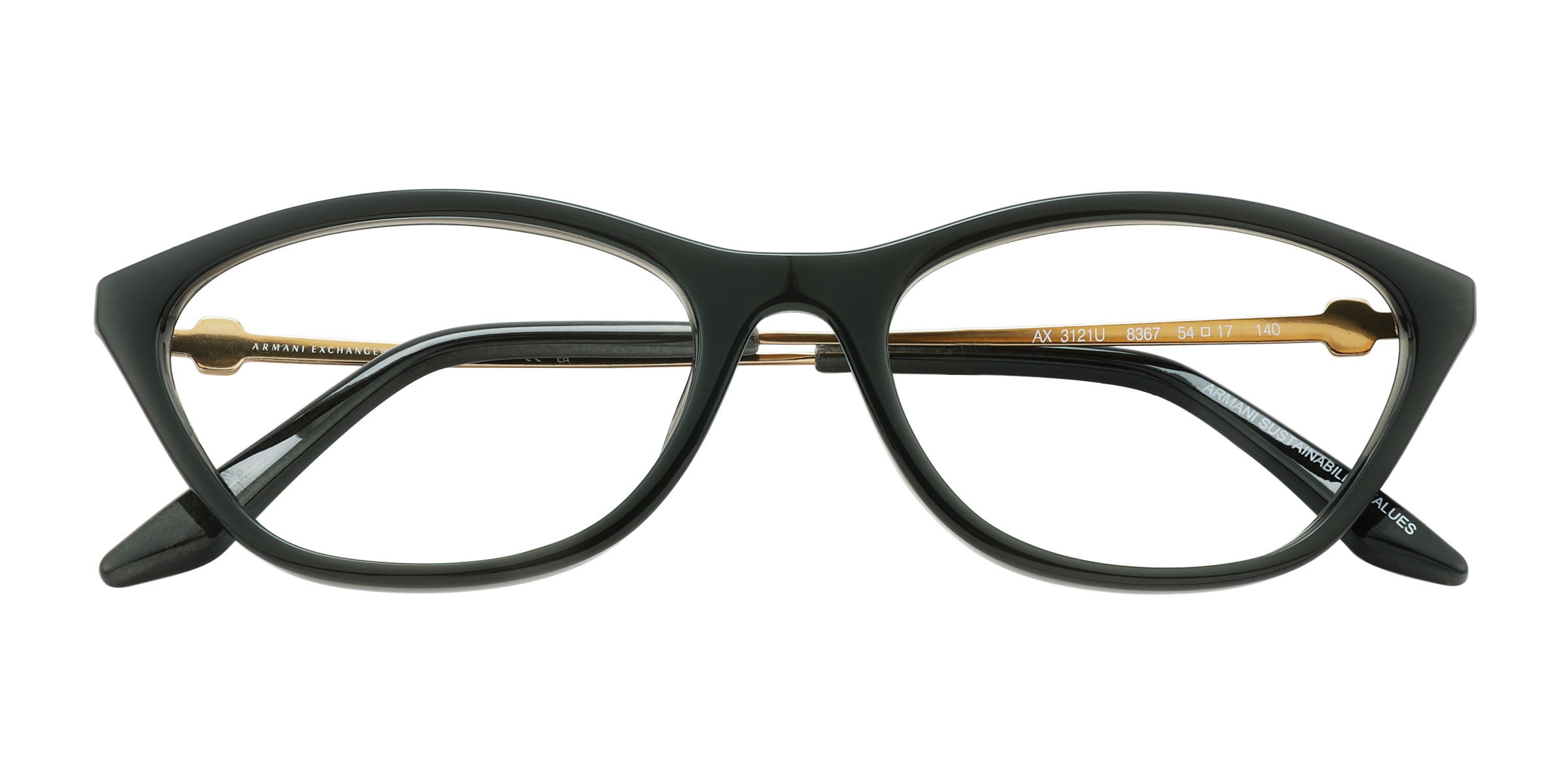 Armani Exchange AX3121U - Cat Eye Green Frame Eyeglasses