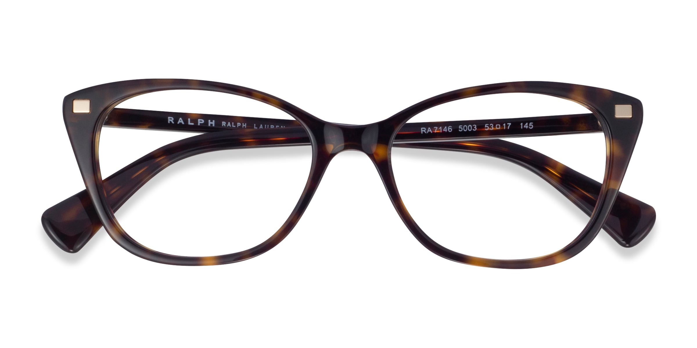 Ralph RA7146 - Cat Eye Shiny Tortoise Frame Eyeglasses