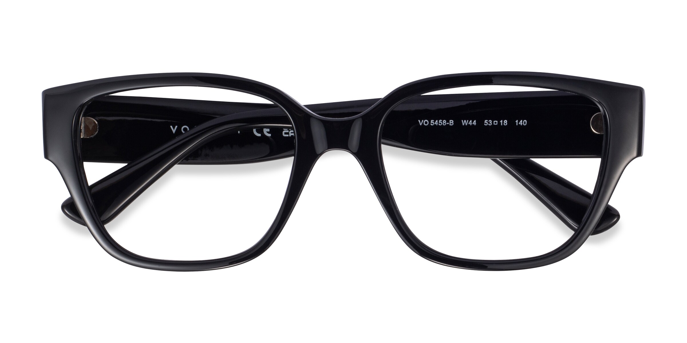 Vogue Eyewear VO5458B - Square Shiny Black Frame Eyeglasses