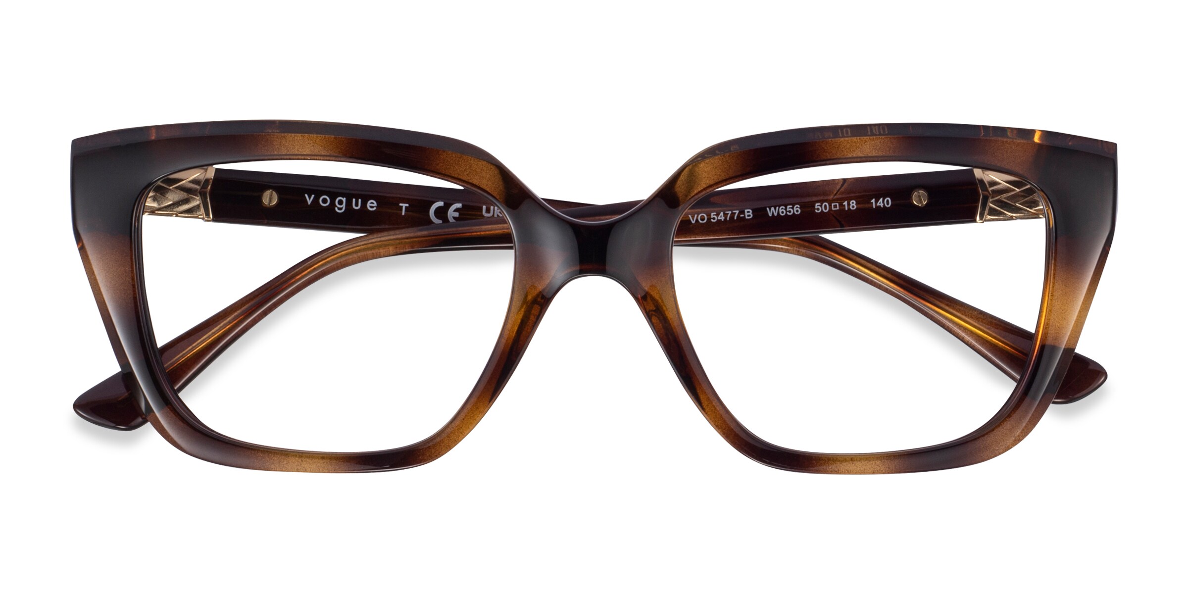 Vogue Eyewear VO5477B - Cat Eye Tortoise Frame Eyeglasses