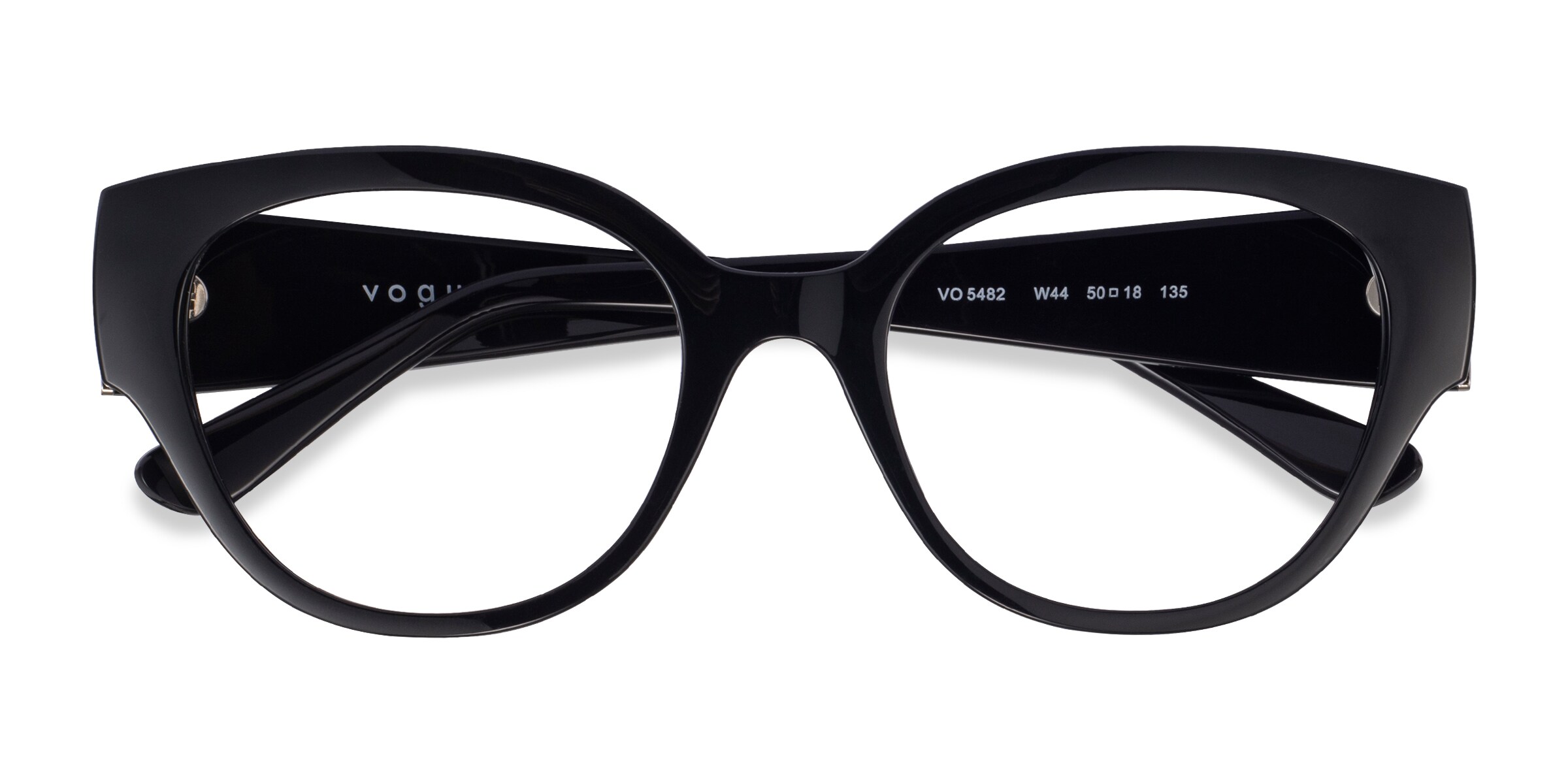 Vogue Eyewear VO5482 - Cat Eye Shiny Black Frame Eyeglasses