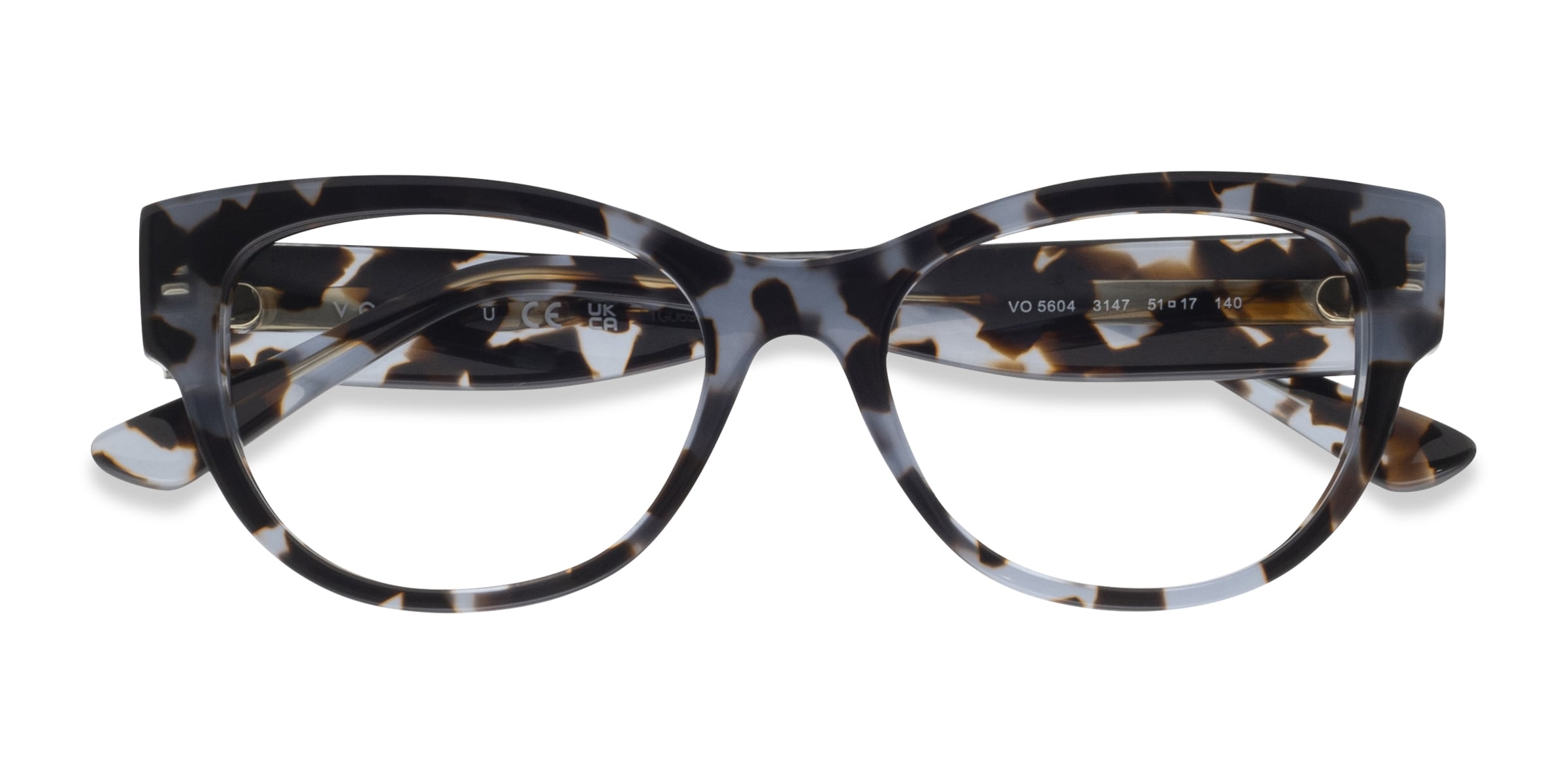 Vogue Eyewear VO5604 - Cat Eye Ivory Tortoise Frame Eyeglasses