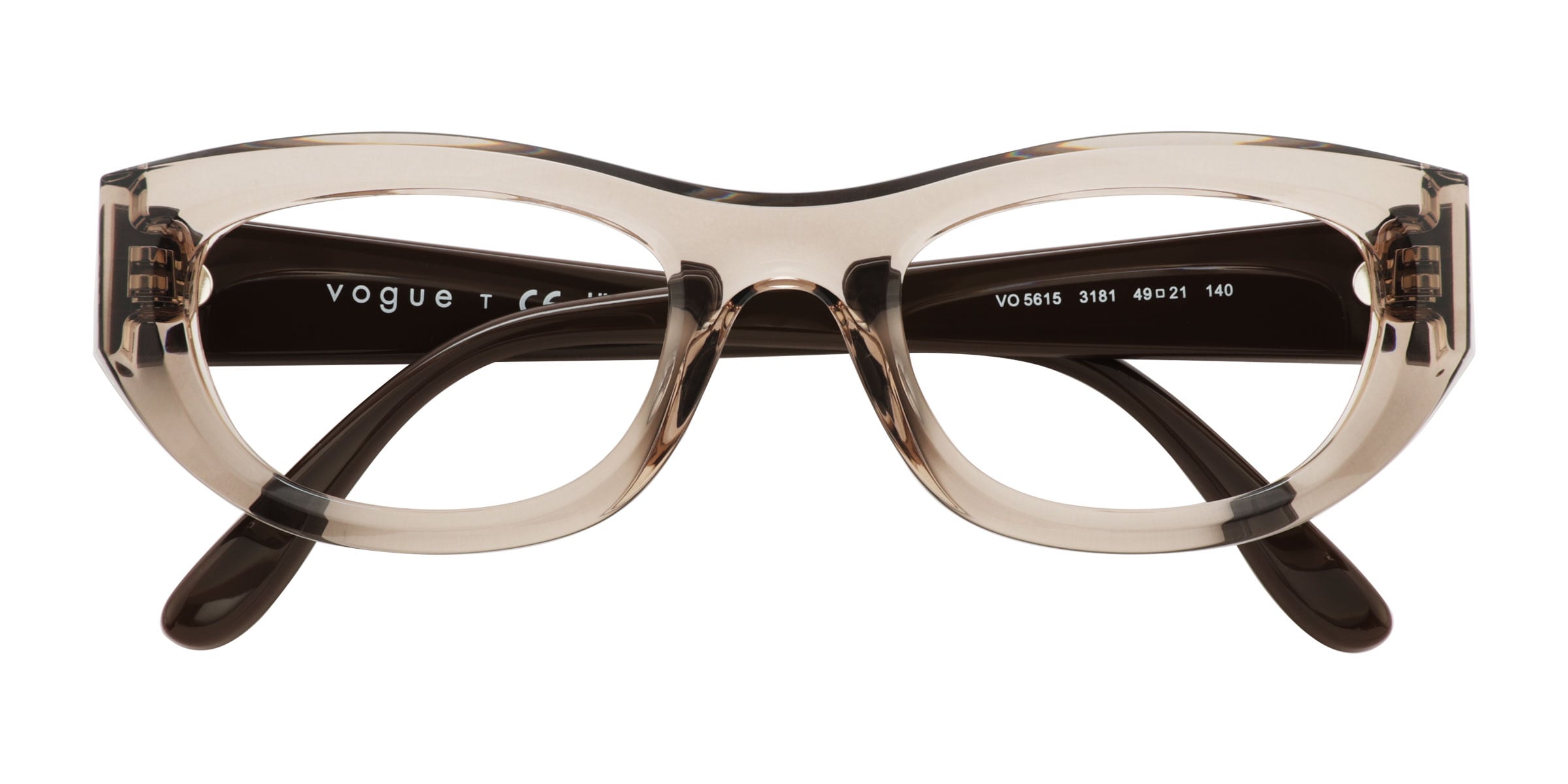 Vogue Eyewear VO5615 - Cat Eye Brown Frame Eyeglasses