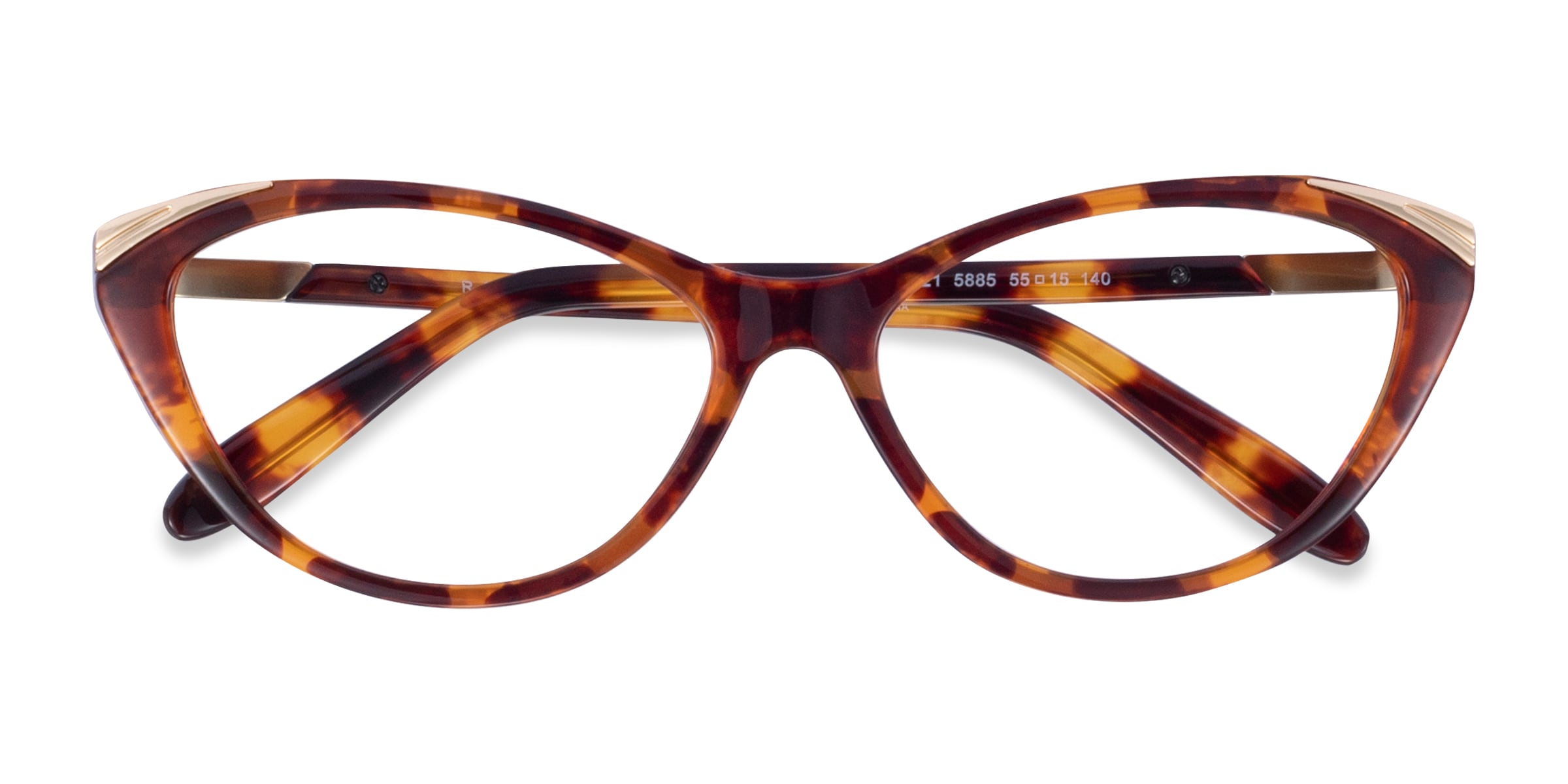 Ralph RA7121 - Cat Eye Brown Tortoise Frame Eyeglasses