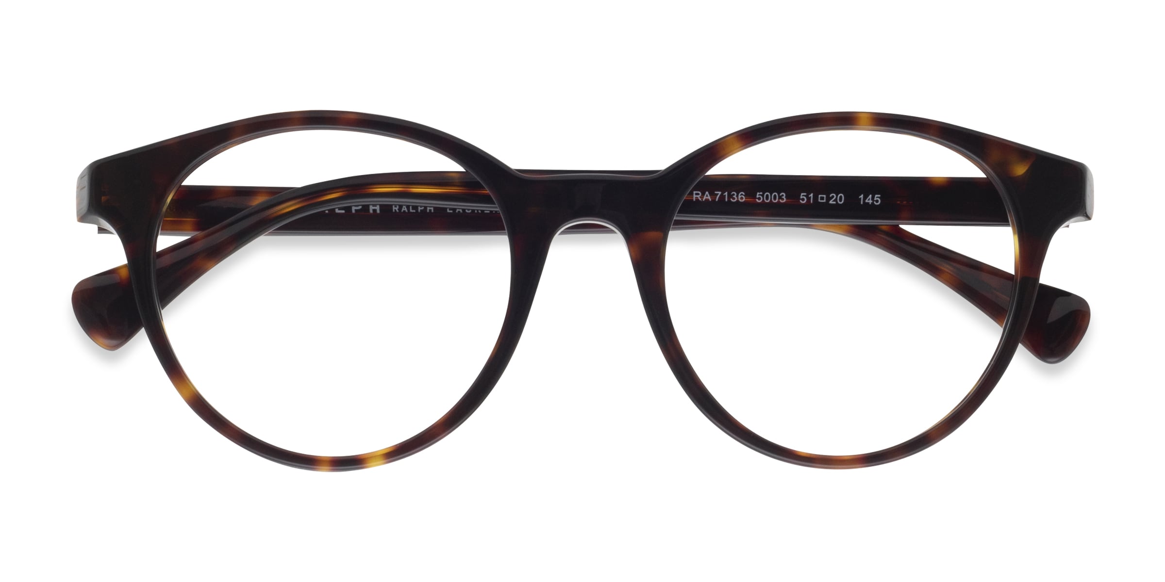 Ralph RA7136 - Round Tortoise Frame Eyeglasses