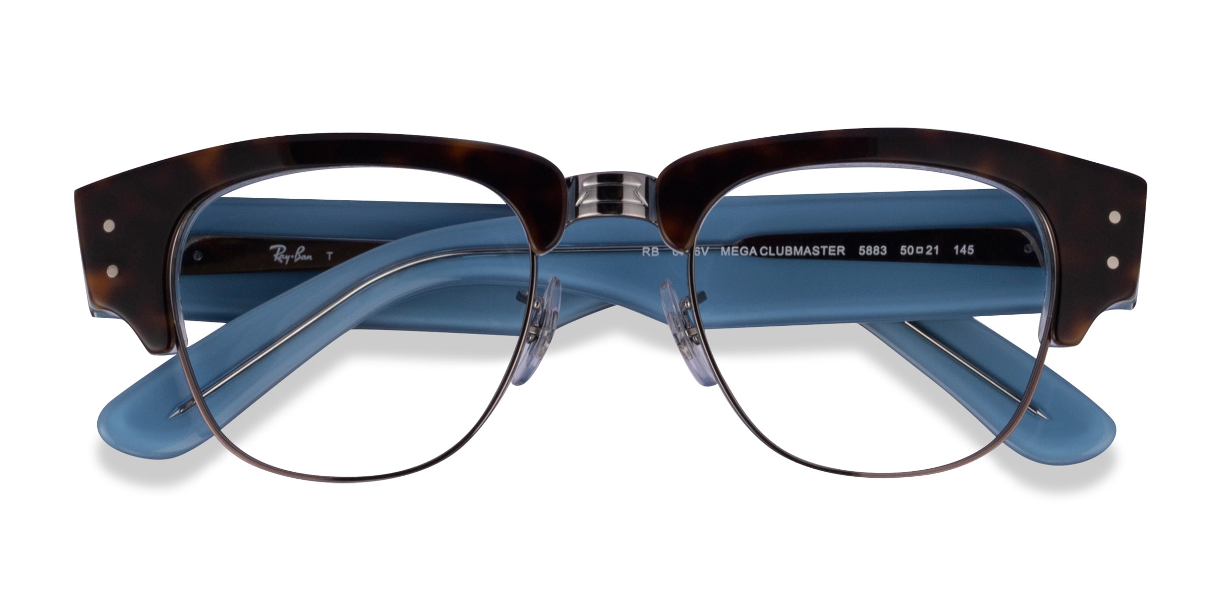 Ray-Ban RB0316V - Browline Tortoise Frame Eyeglasses
