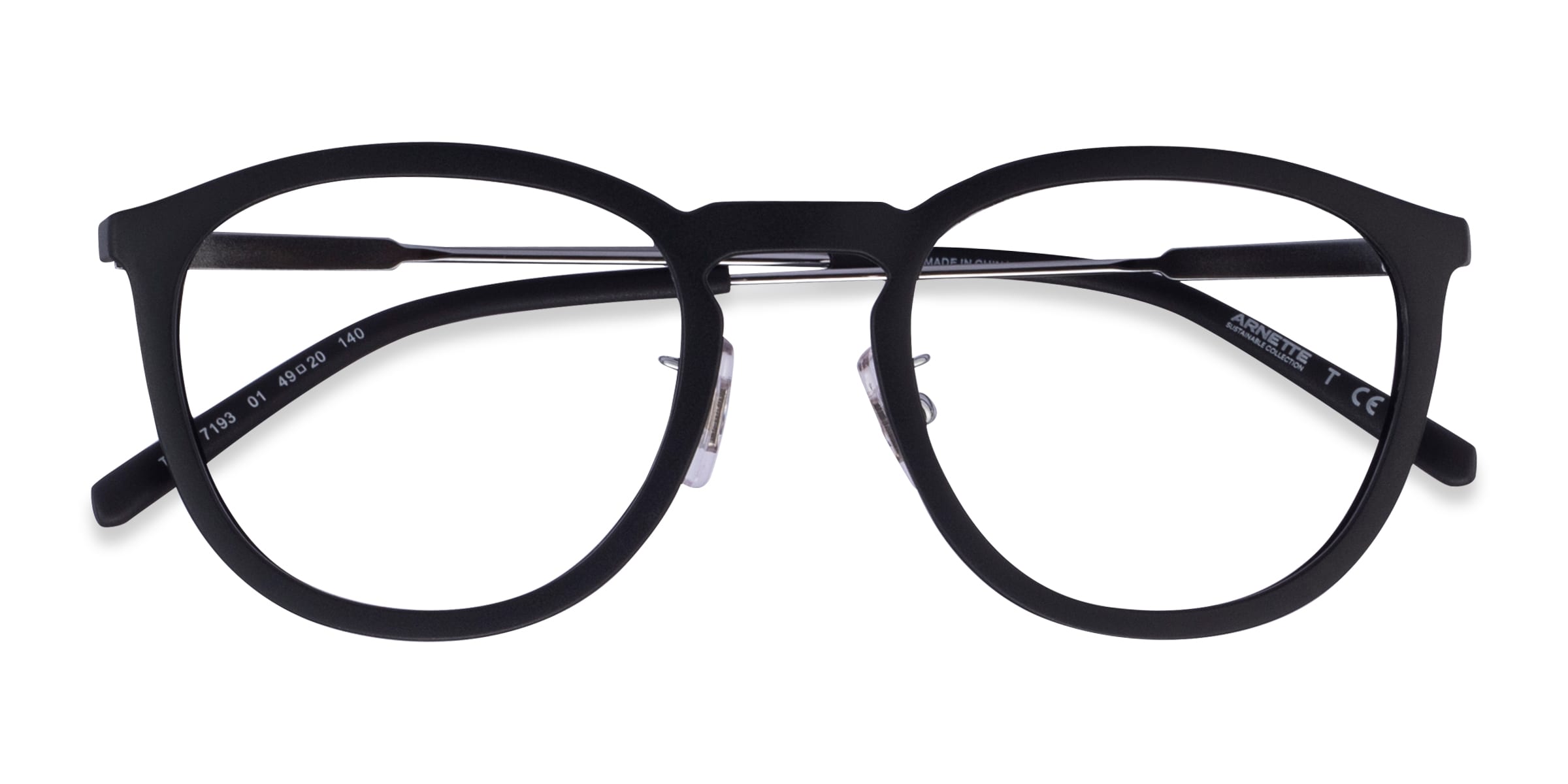 ARNETTE Tiki - Round Matte Black Frame Eyeglasses