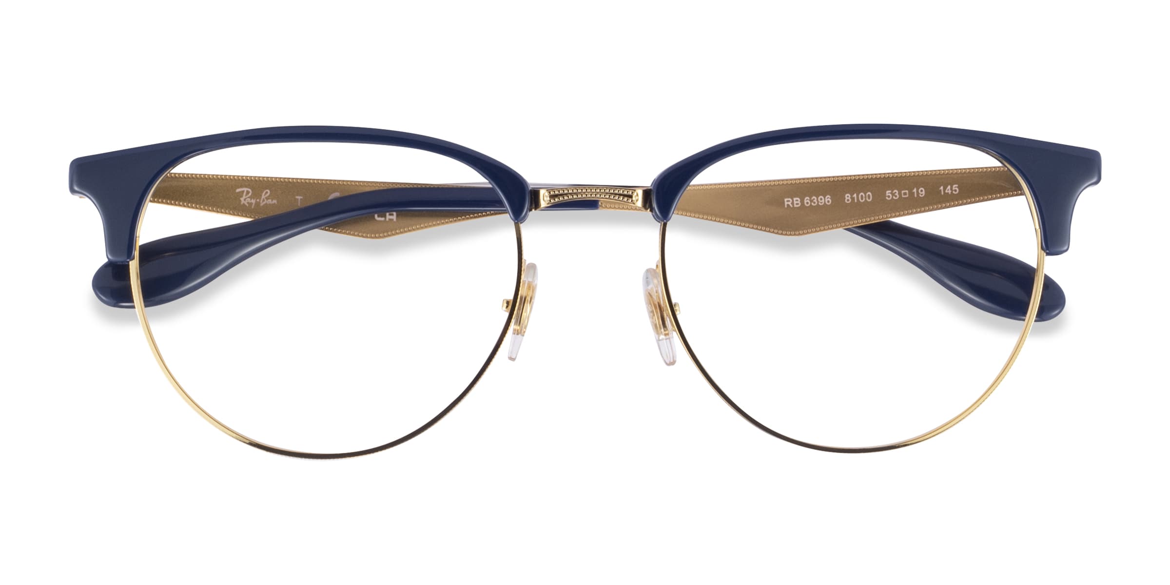 Ray-Ban RB6396 - Browline Blue Gold Frame Eyeglasses