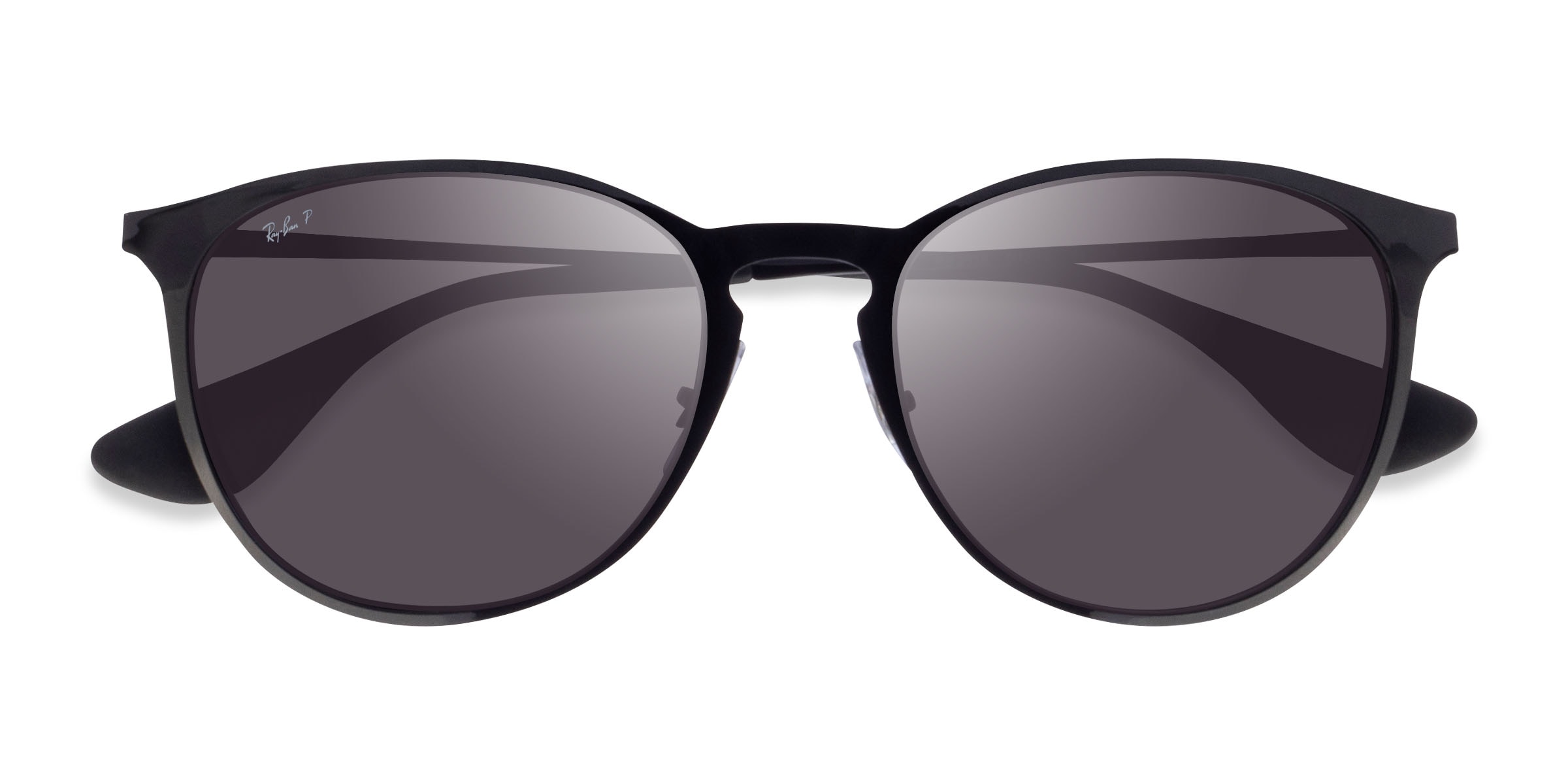 Ray-Ban RB3539 - Round Black Frame Sunglasses For Women