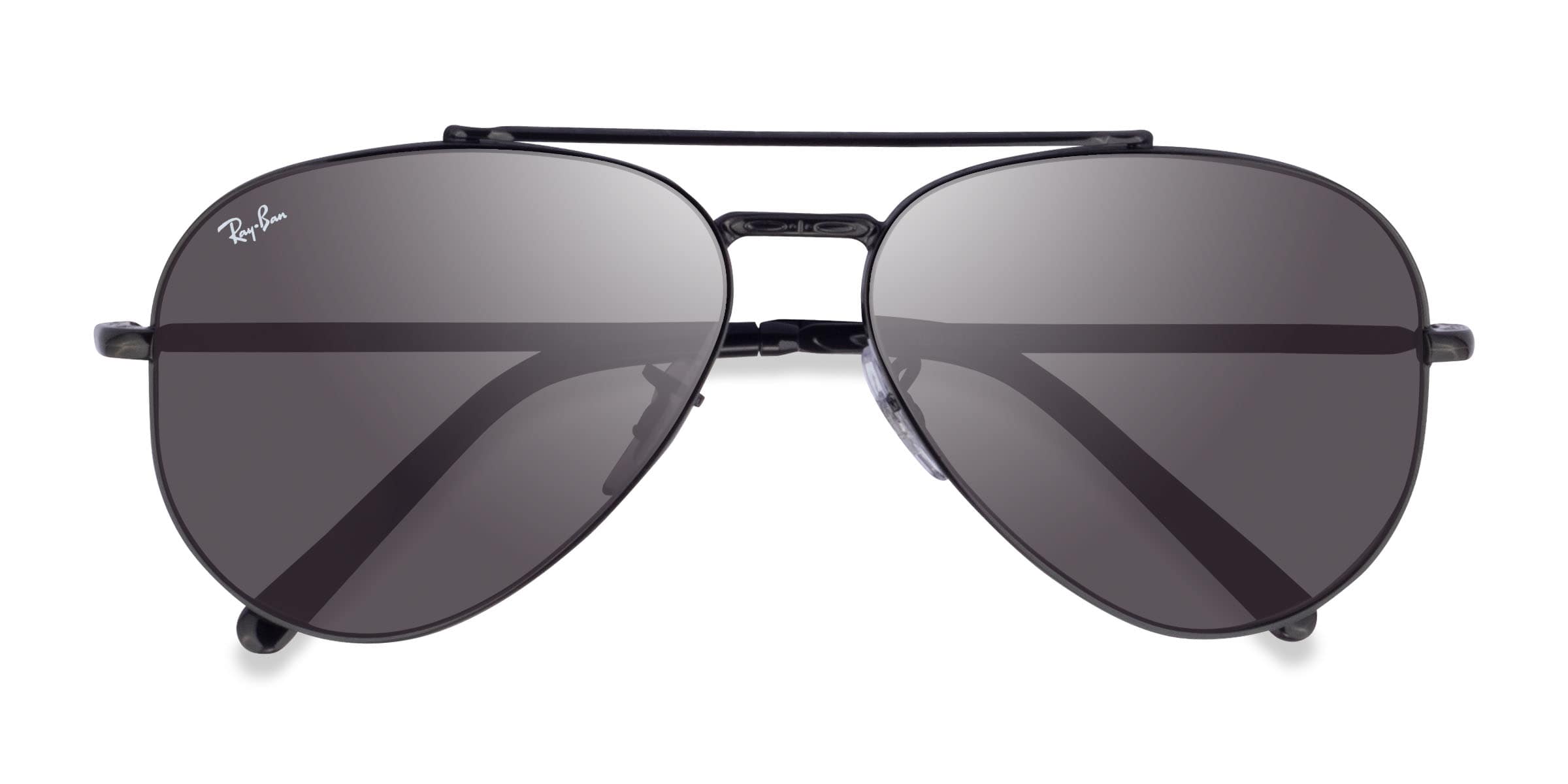 Ray-Ban RB3625 New Aviator - Aviator Black Frame Prescription Sunglasses