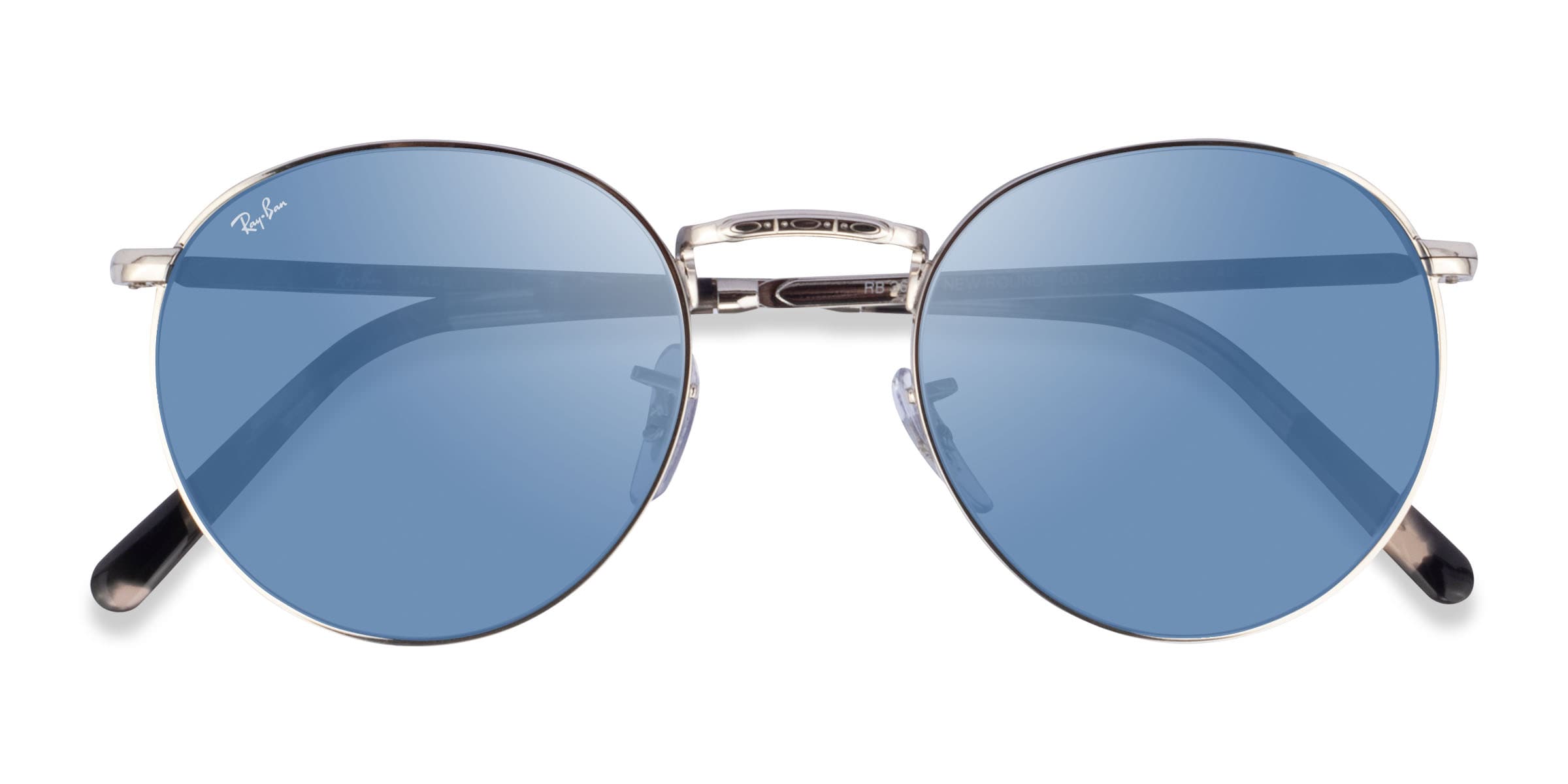 Ray-Ban RB3637 New Round - Round Silver Frame Prescription Sunglasses