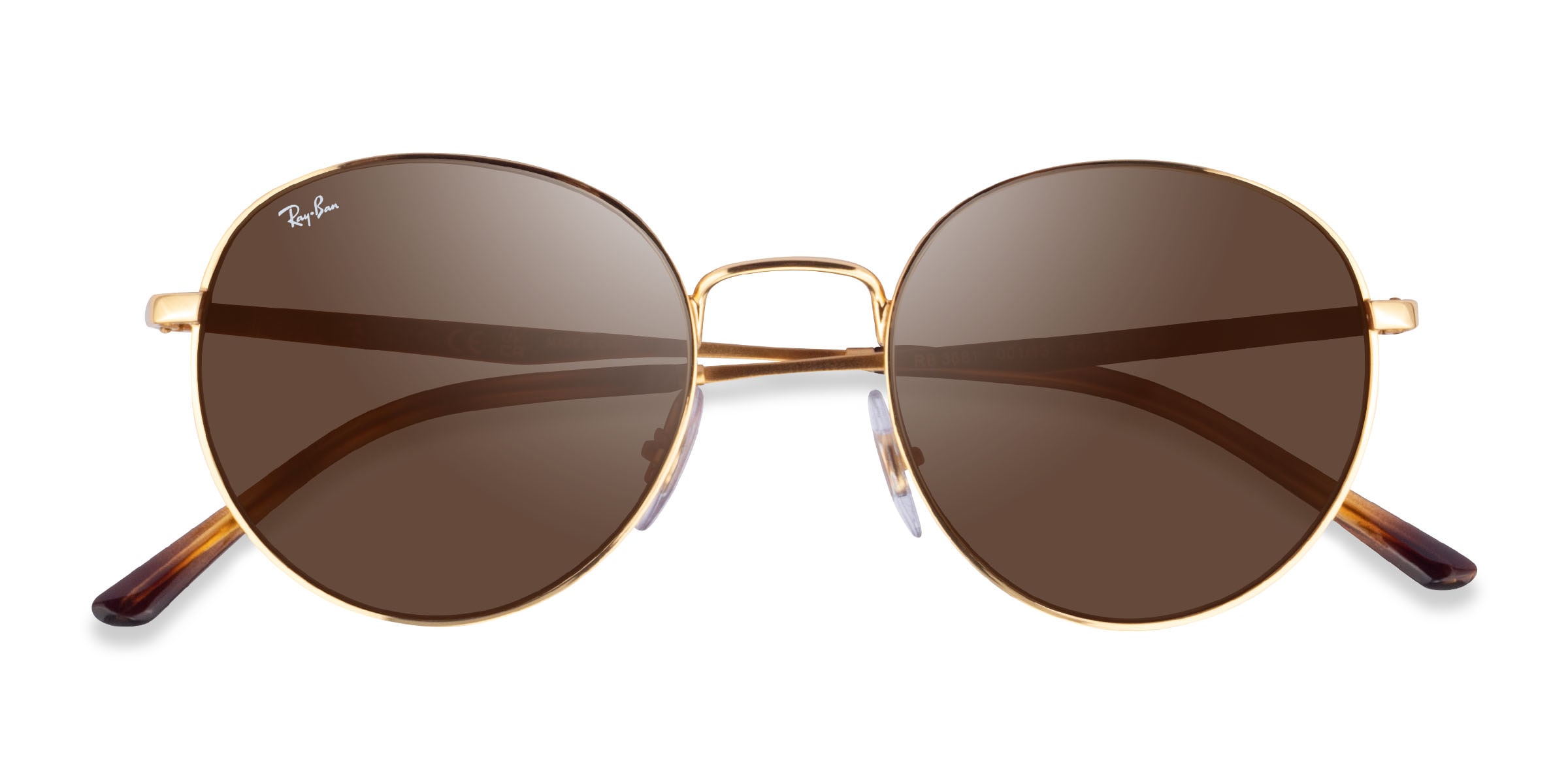 Ray-Ban RB3681 - Round Arista Frame Prescription Sunglasses