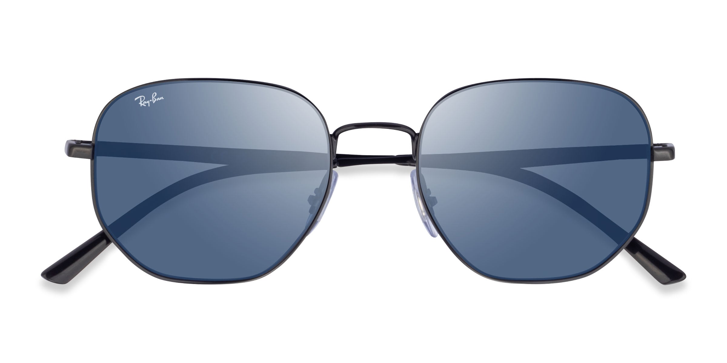 Ray-Ban RB3682 - Geometric Black Frame Prescription Sunglasses