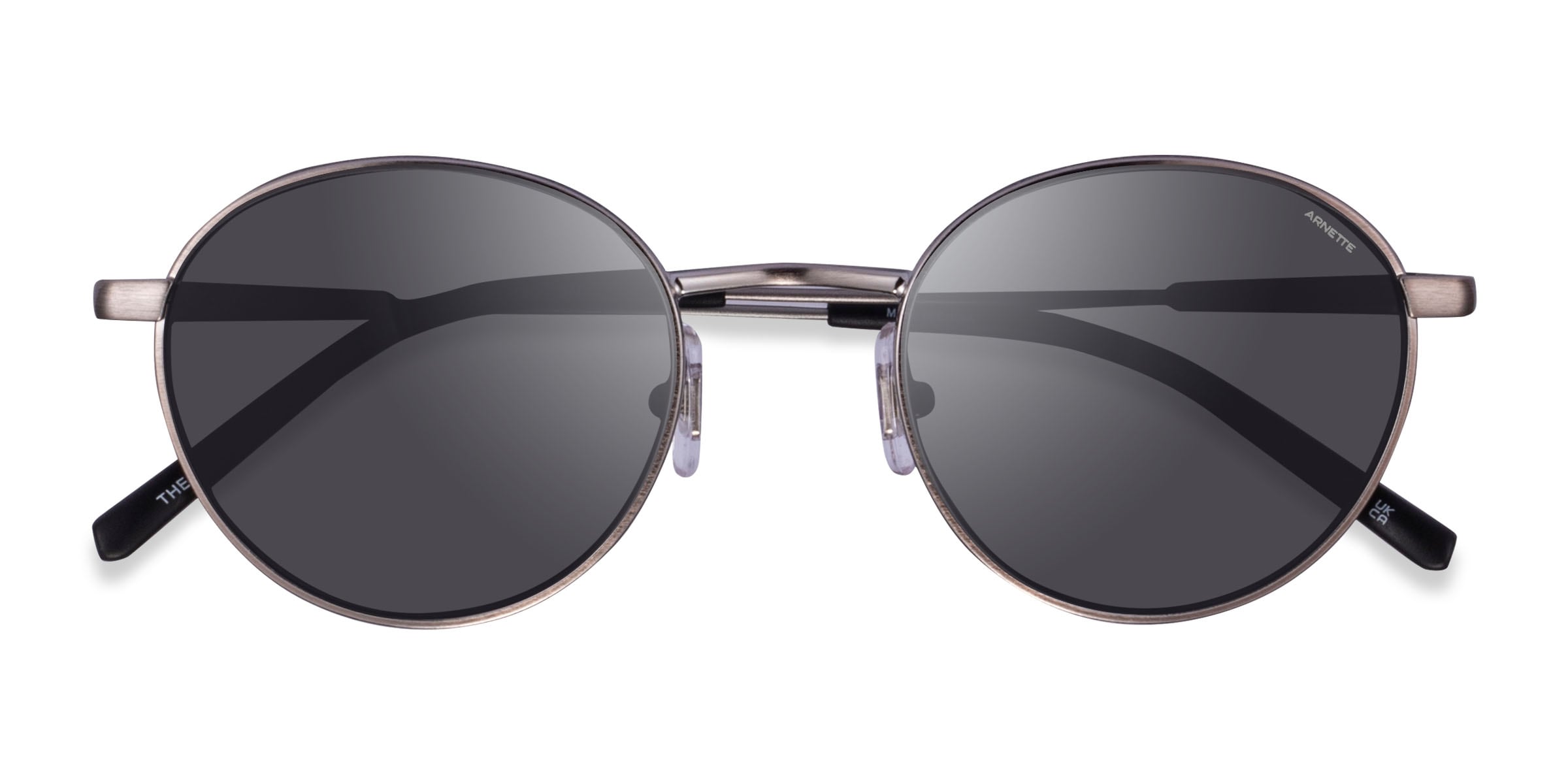ARNETTE AN3084 The Professional - Round Silver Frame Prescription Sunglasses