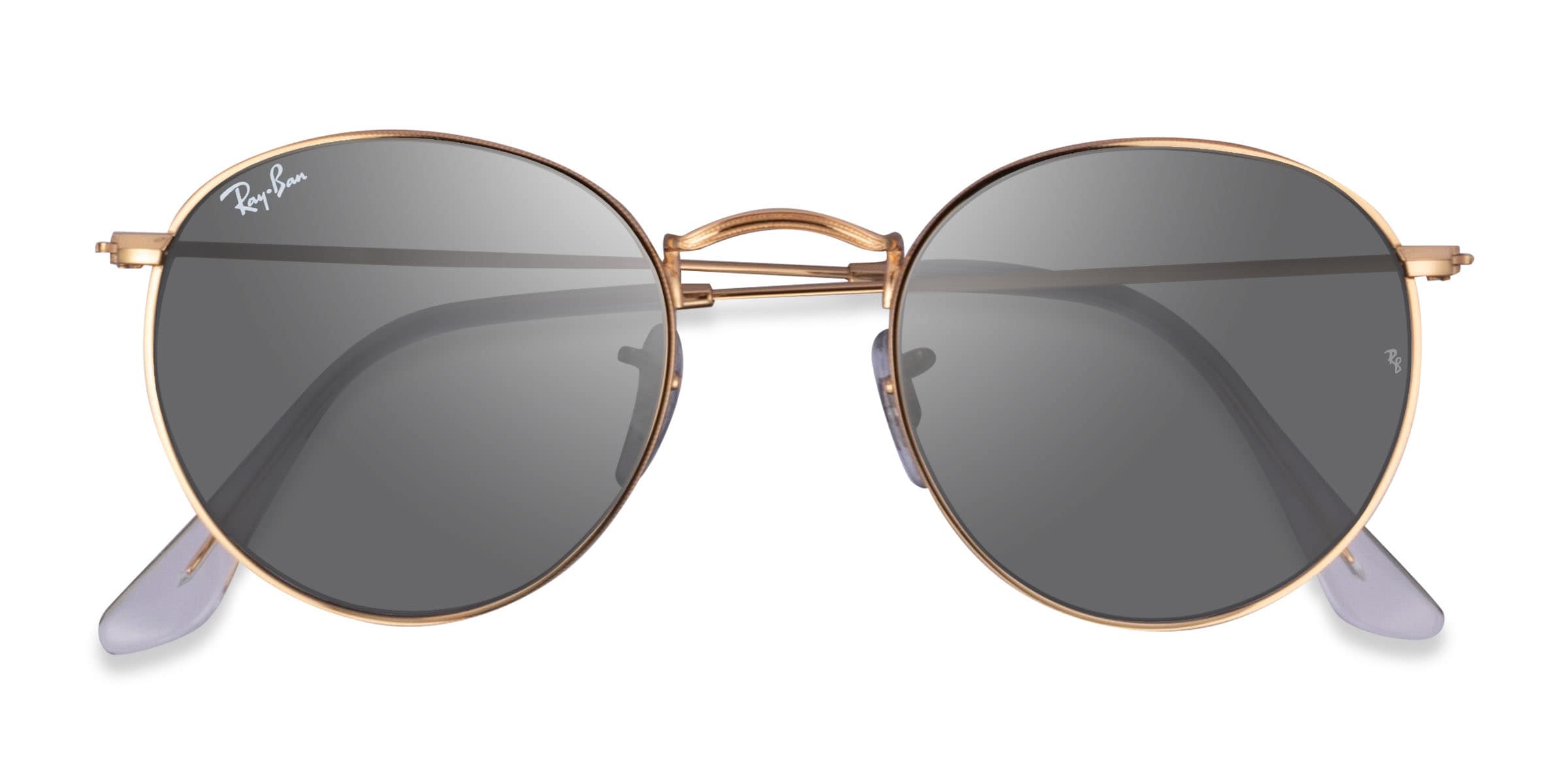 Ray-Ban RB3447 Round - Round Light Gold Frame Prescription Sunglasses