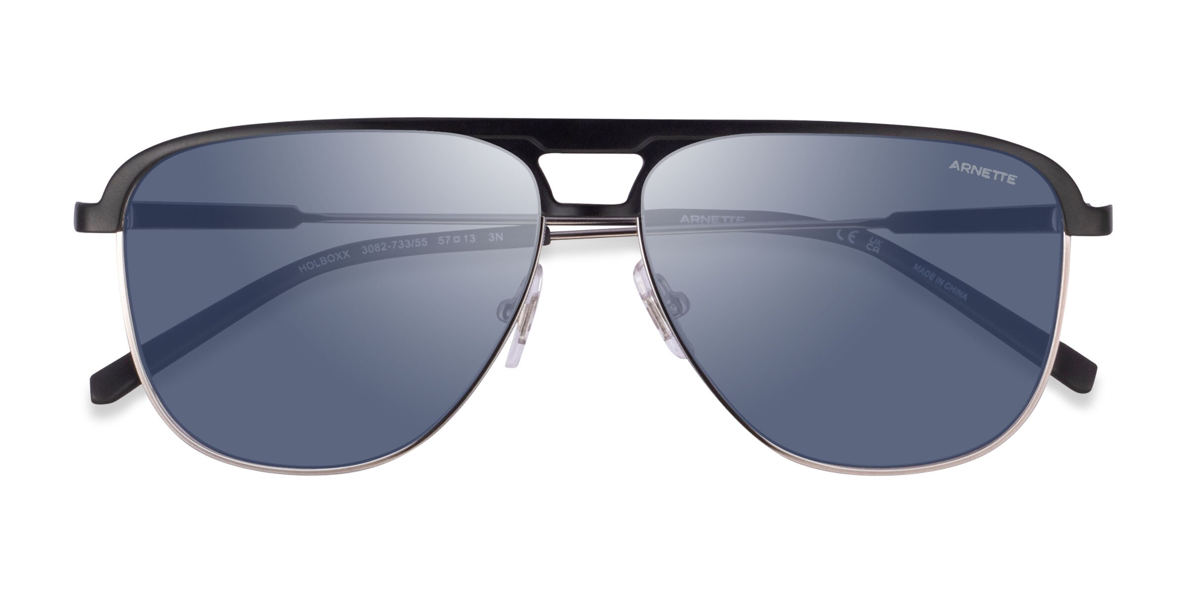 ARNETTE Holboxx - Aviator Matte Black Frame Prescription Sunglasses