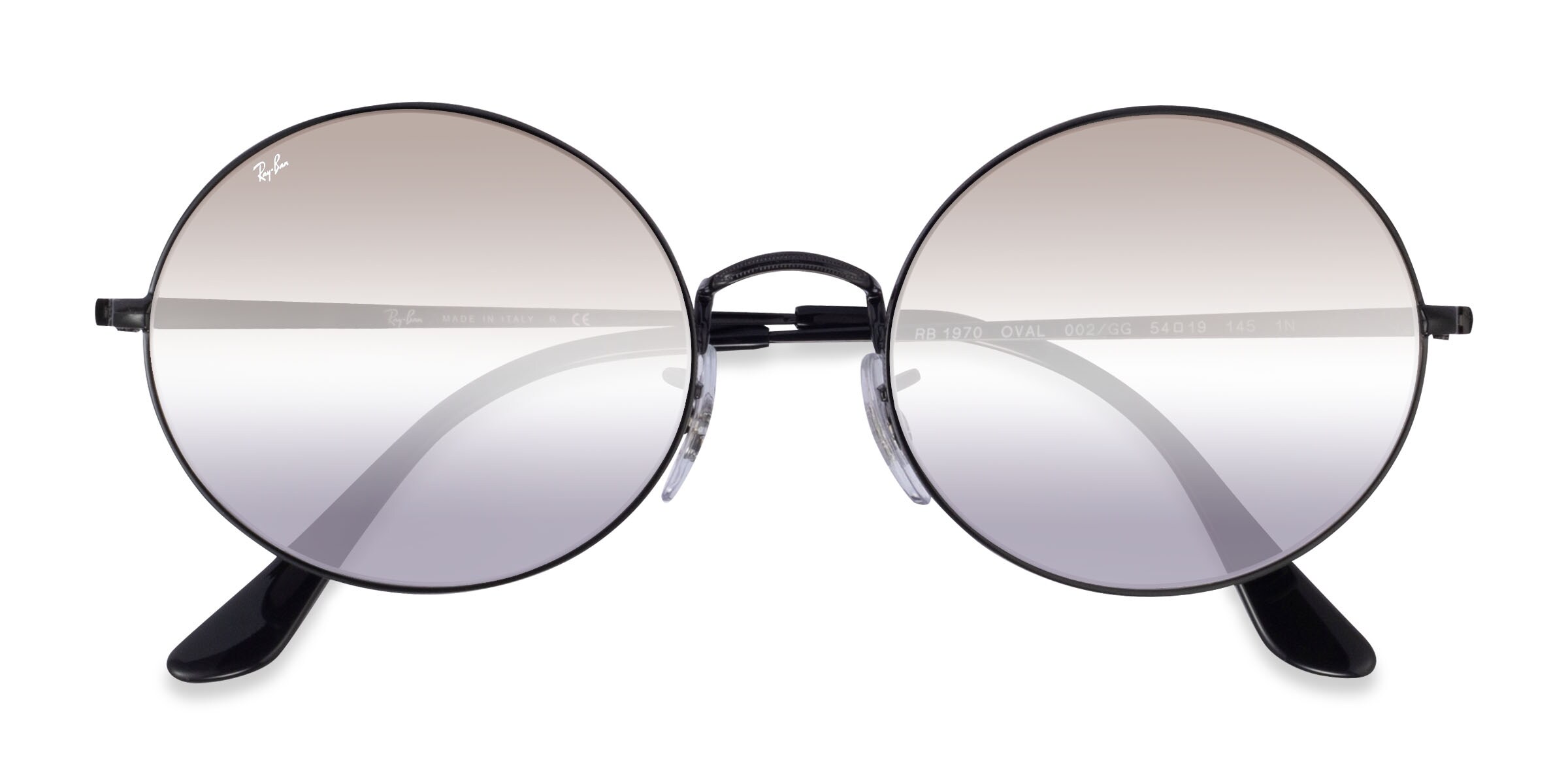Ray-Ban RB1970 - Oval Black Frame Prescription Sunglasses