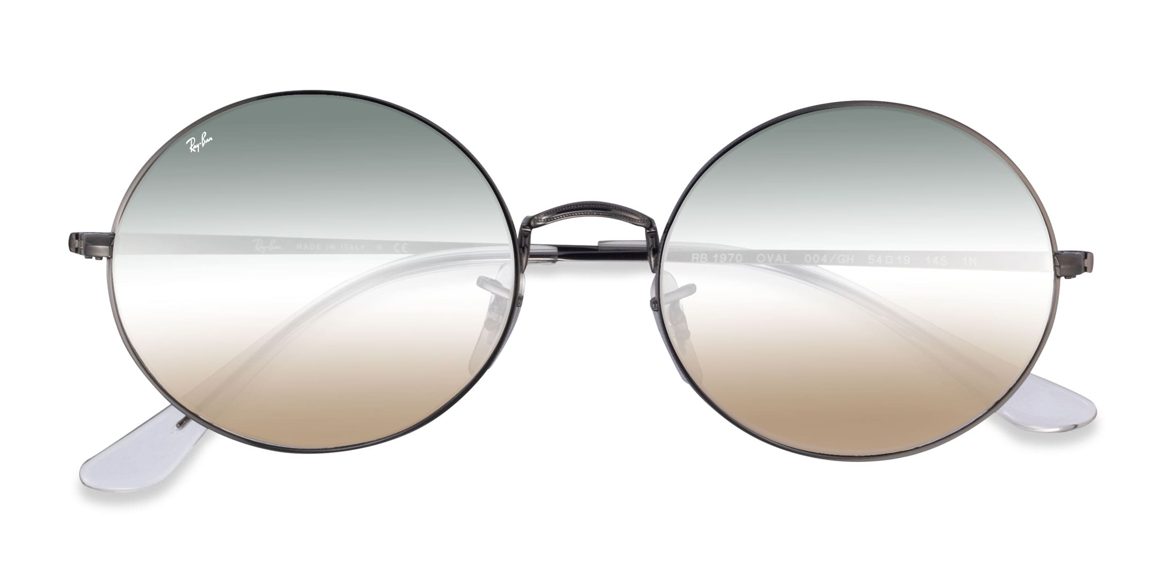 Ray-Ban RB1970 - Oval Gunmetal Frame Prescription Sunglasses