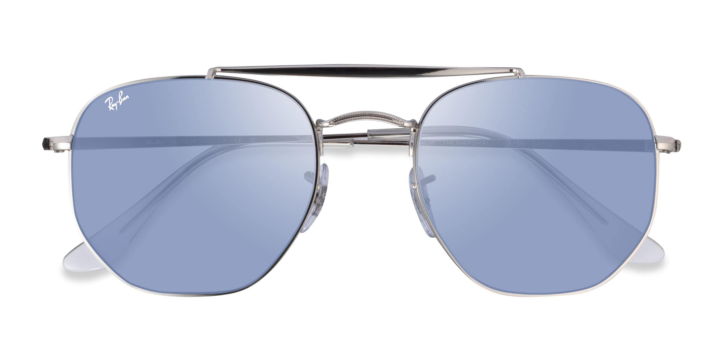 Ray-Ban RB3648 The Marshal - Aviator Silver Frame Prescription Sunglasses