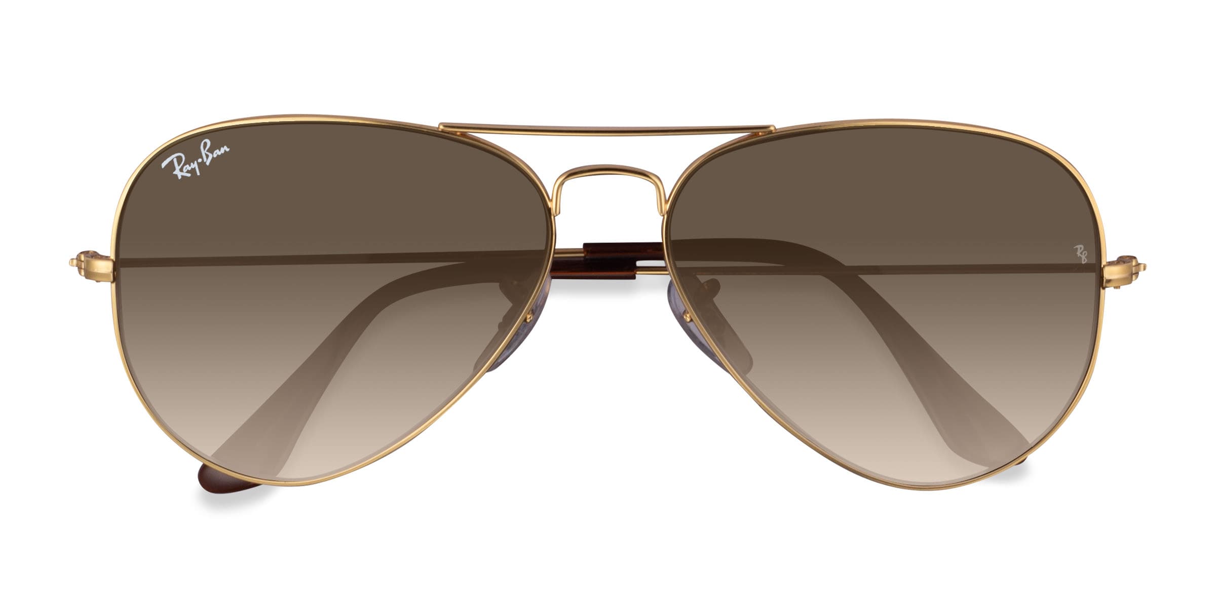 Ray-Ban RB3025 Aviator - Aviator Shiny Gold Frame Prescription Sunglasses