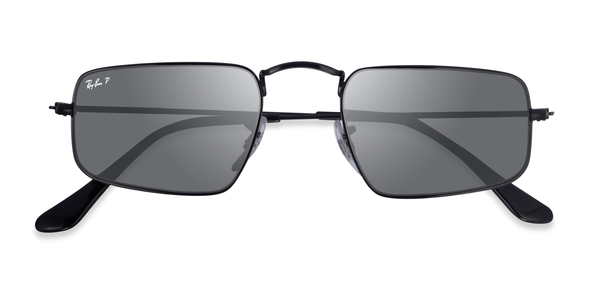 Ray-Ban RB3957 Julie - Rectangle Black Frame Prescription Sunglasses