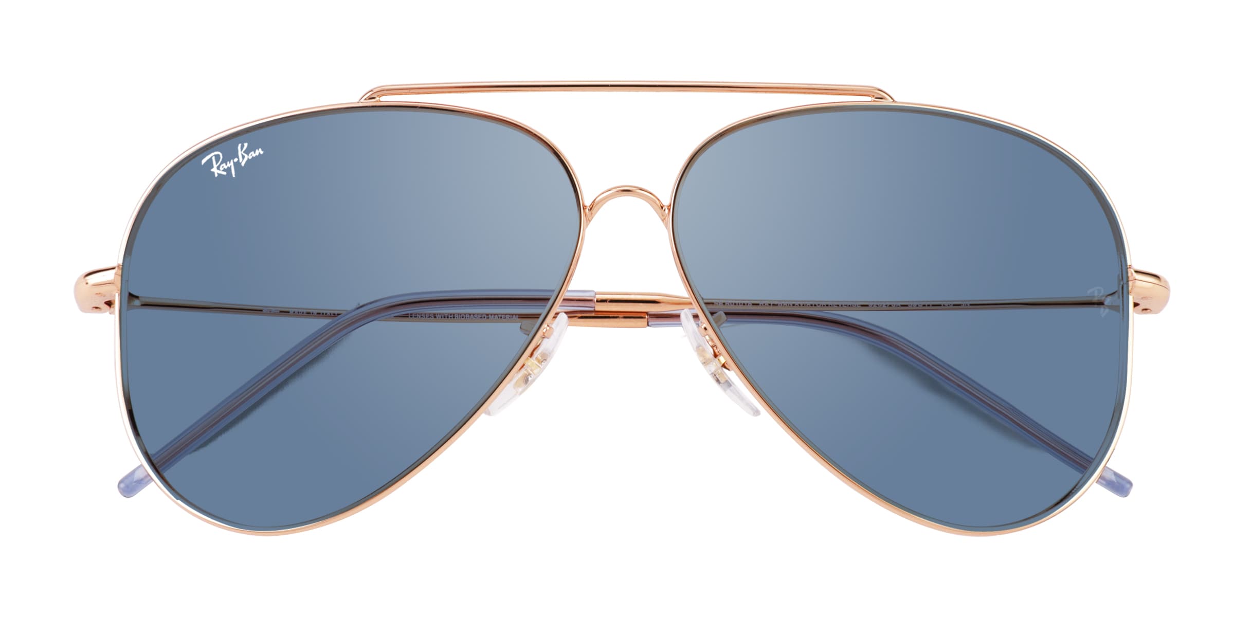 Ray-Ban RBR0101S - Aviator Rose Gold Frame Prescription Sunglasses