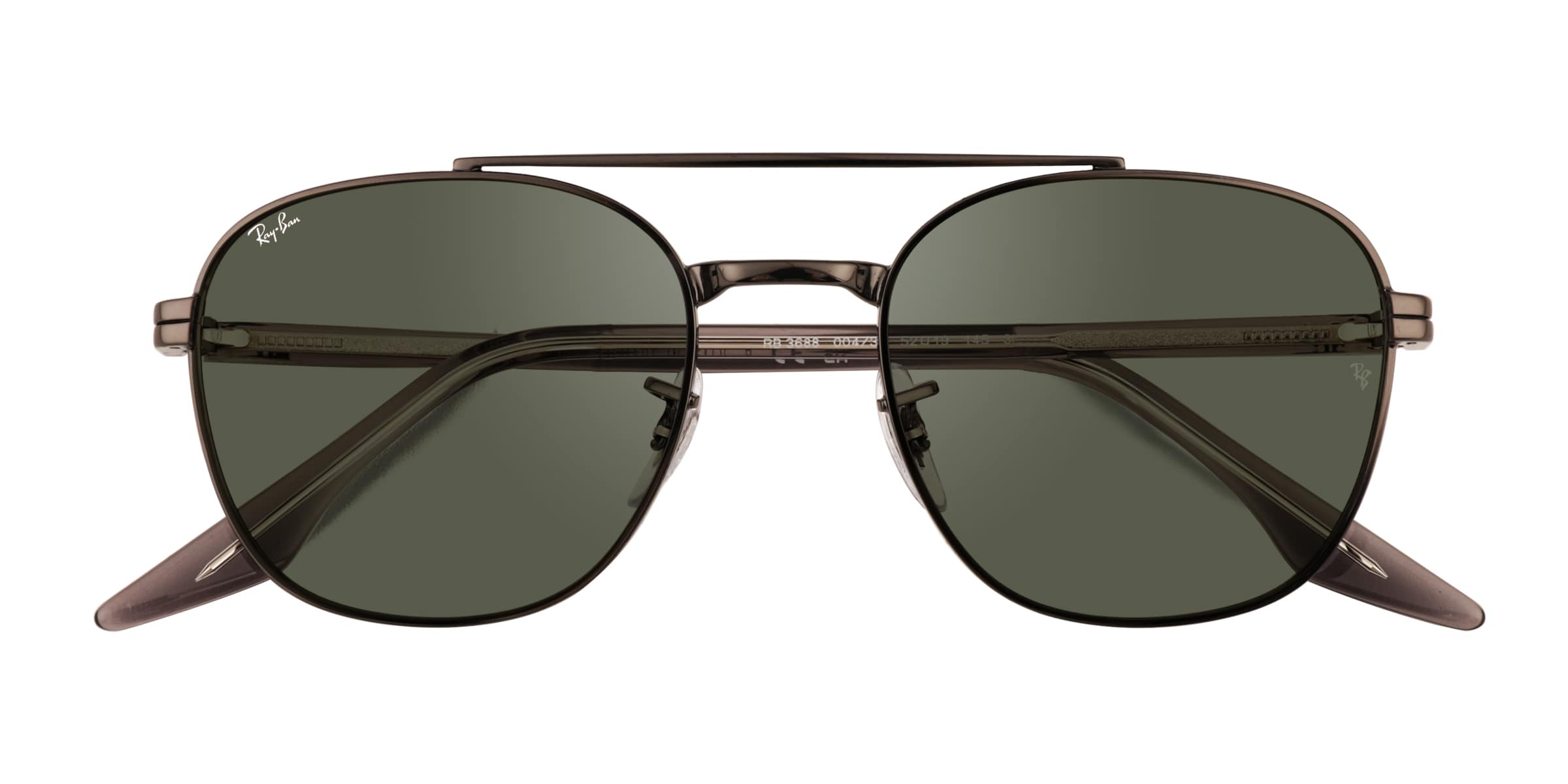 Ray-Ban RB3688 - Aviator Dark Gunmetal Frame Prescription Sunglasses