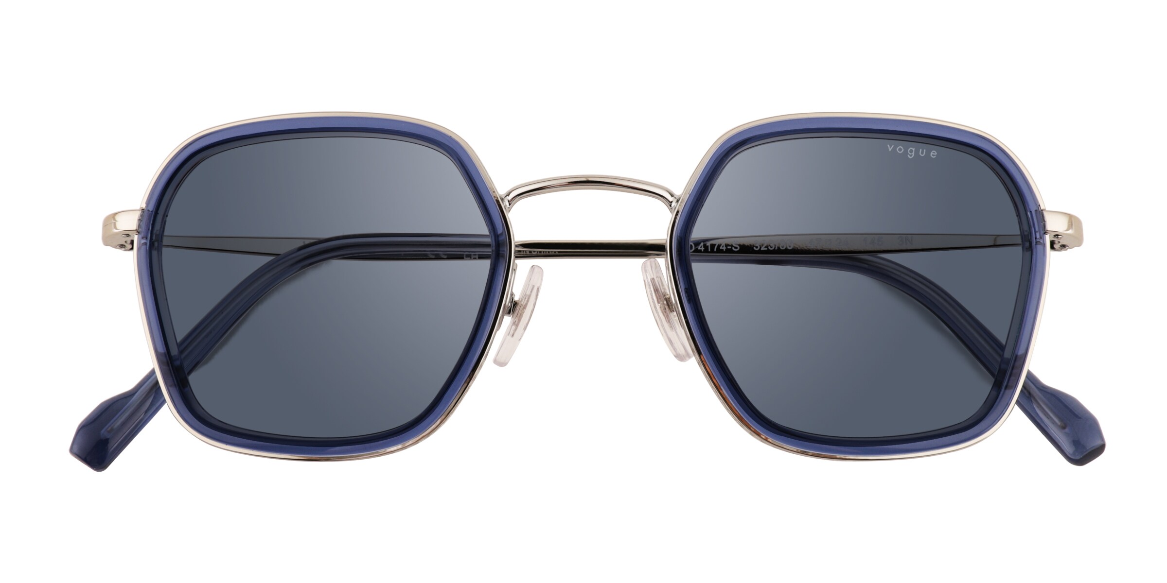 Vogue Eyewear VO4174S - Square Blue Silver Frame Prescription Sunglasses