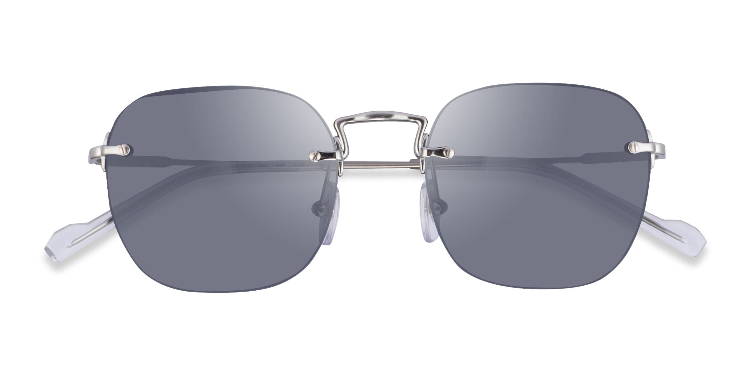 Vogue Eyewear VO4217S - Round Silver Frame Prescription Sunglasses