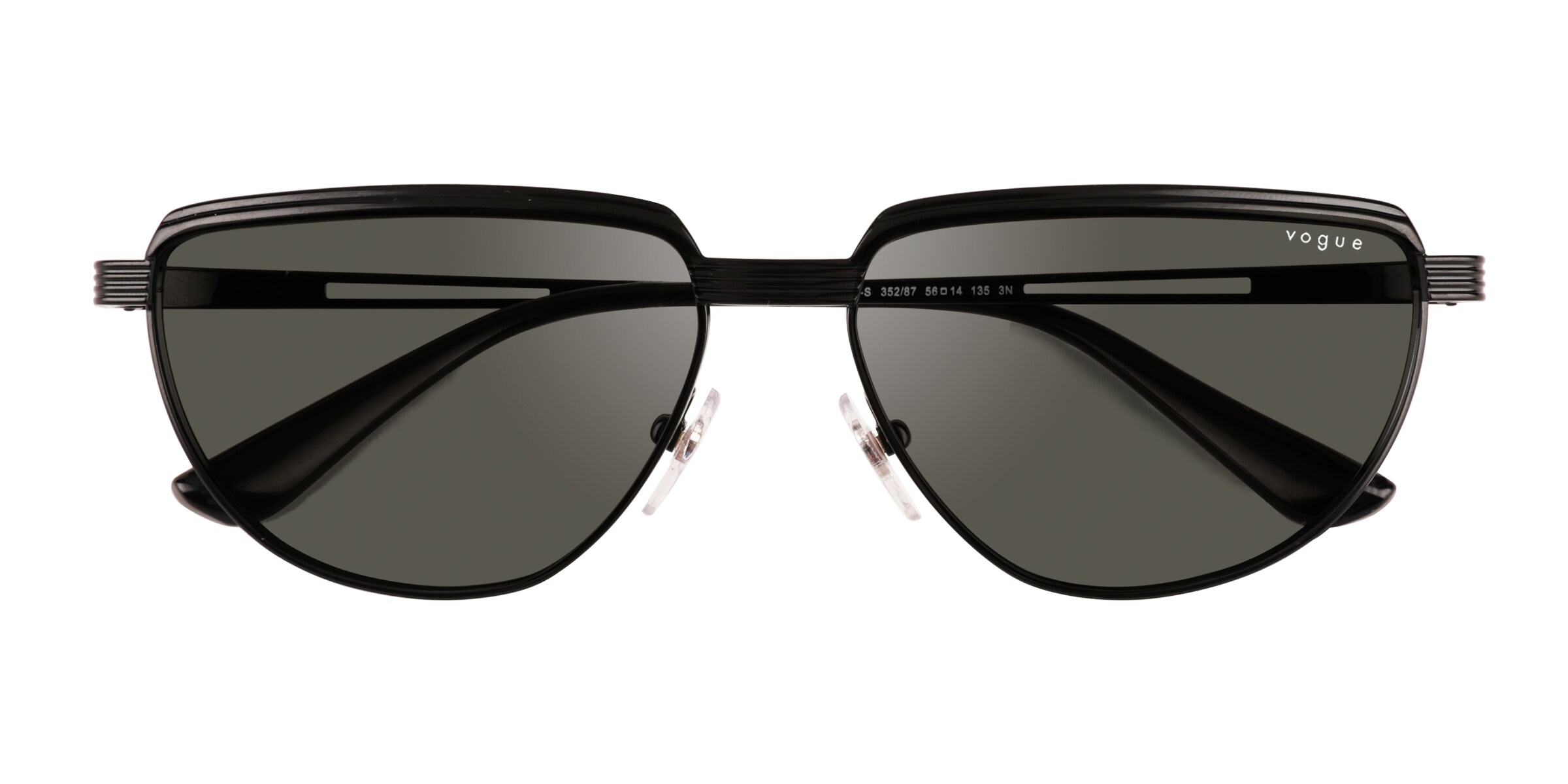 Vogue Eyewear VO4235S - Geometric Black Frame Prescription Sunglasses