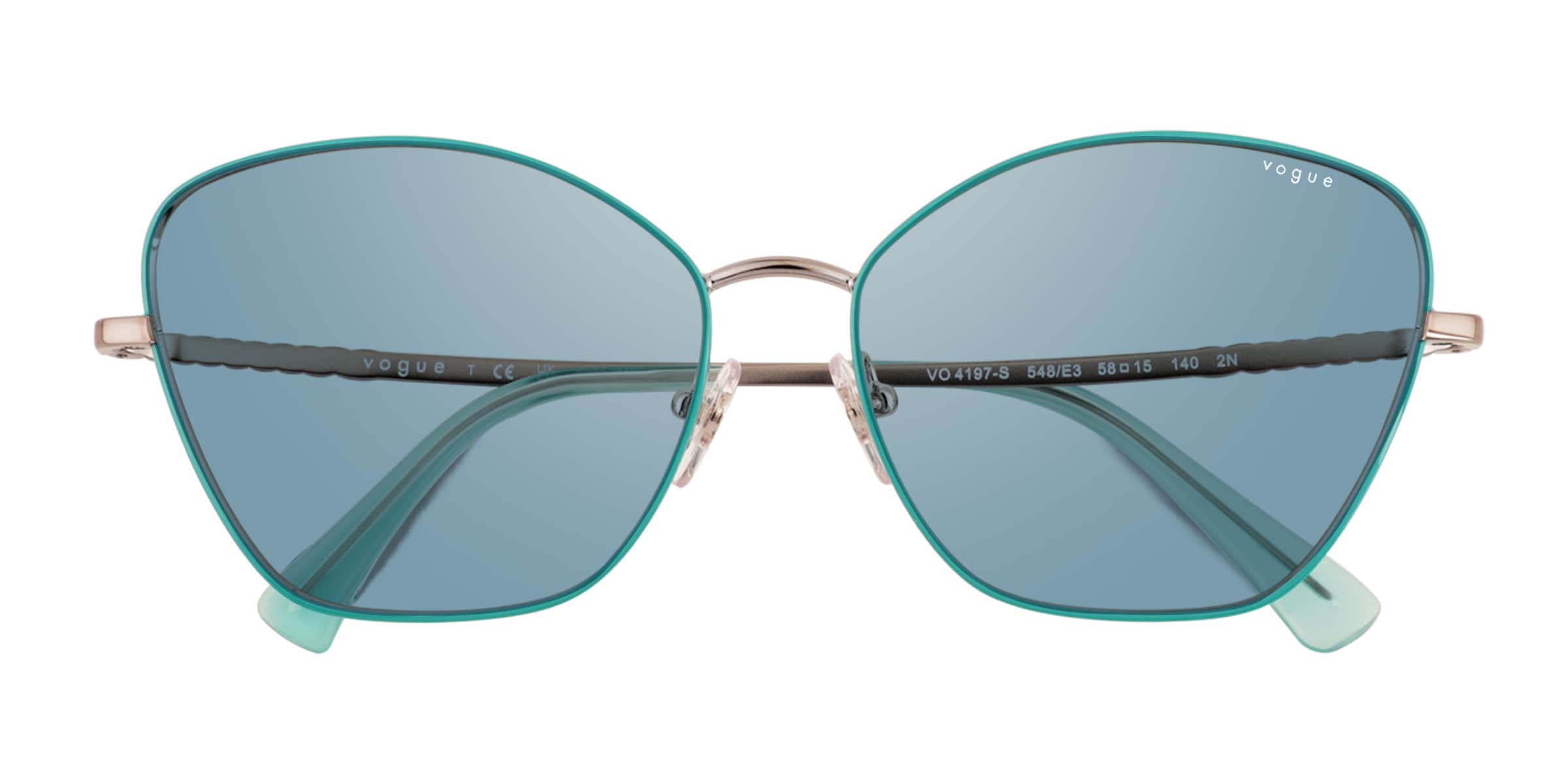 Vogue Eyewear VO4197S - Cat Eye Green Frame Sunglasses For Women