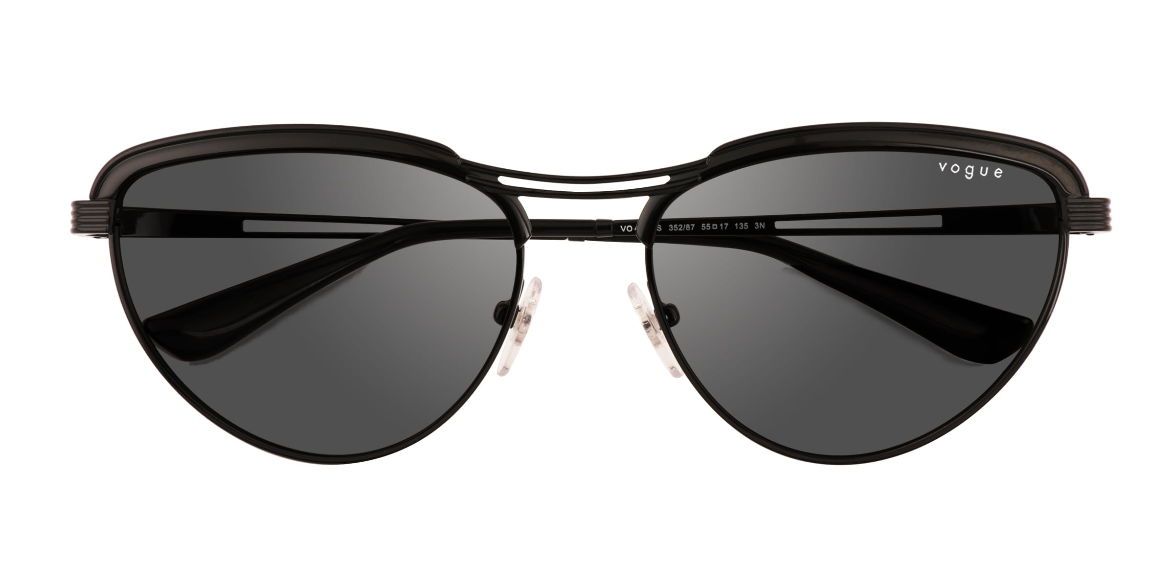 Vogue Eyewear VO4236S - Cat Eye Black Frame Prescription Sunglasses