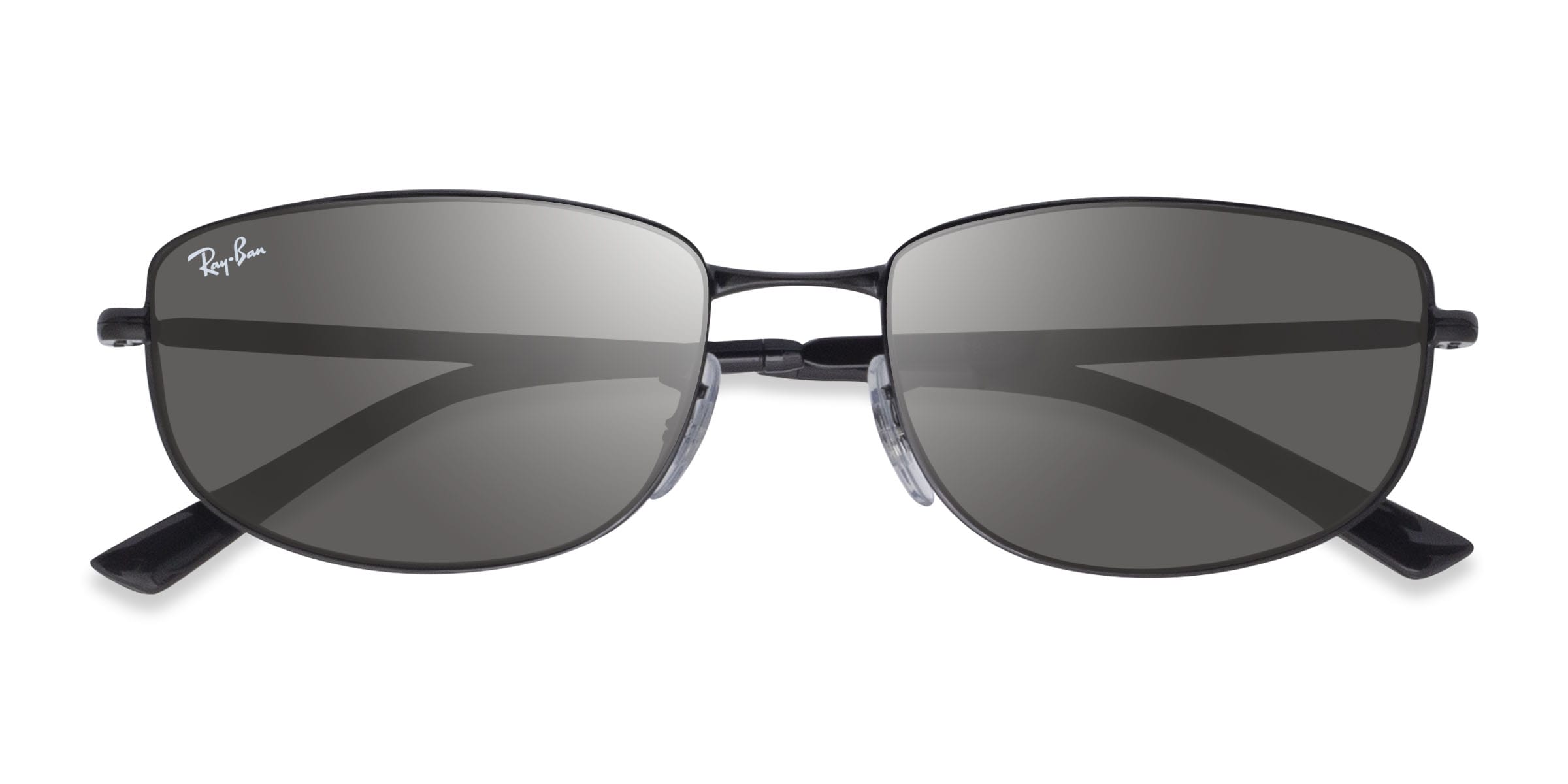 Ray-Ban RB3732 - Rectangle Black Frame Prescription Sunglasses