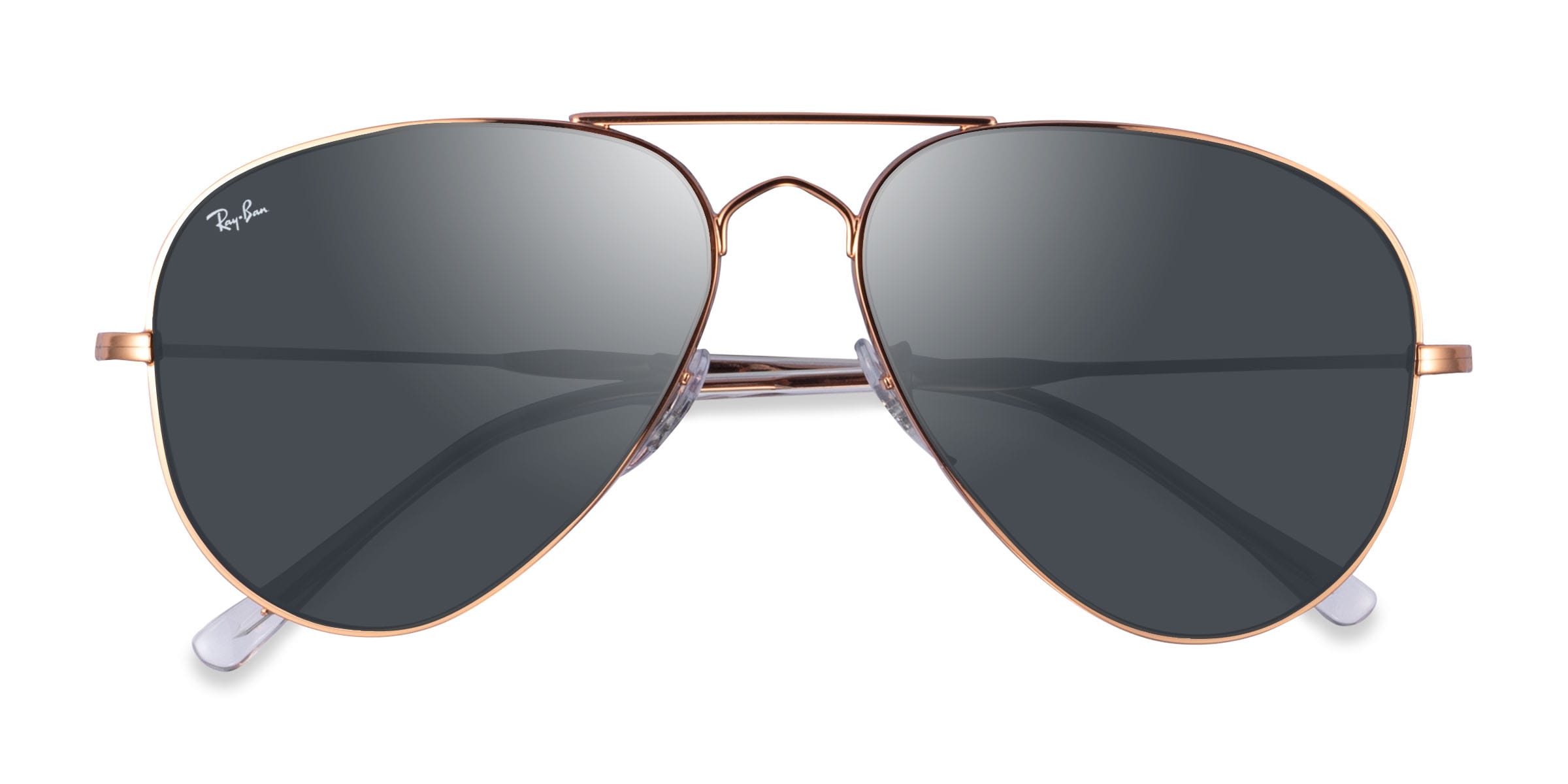 Ray-Ban RB3825 - Aviator Rose Gold Frame Prescription Sunglasses