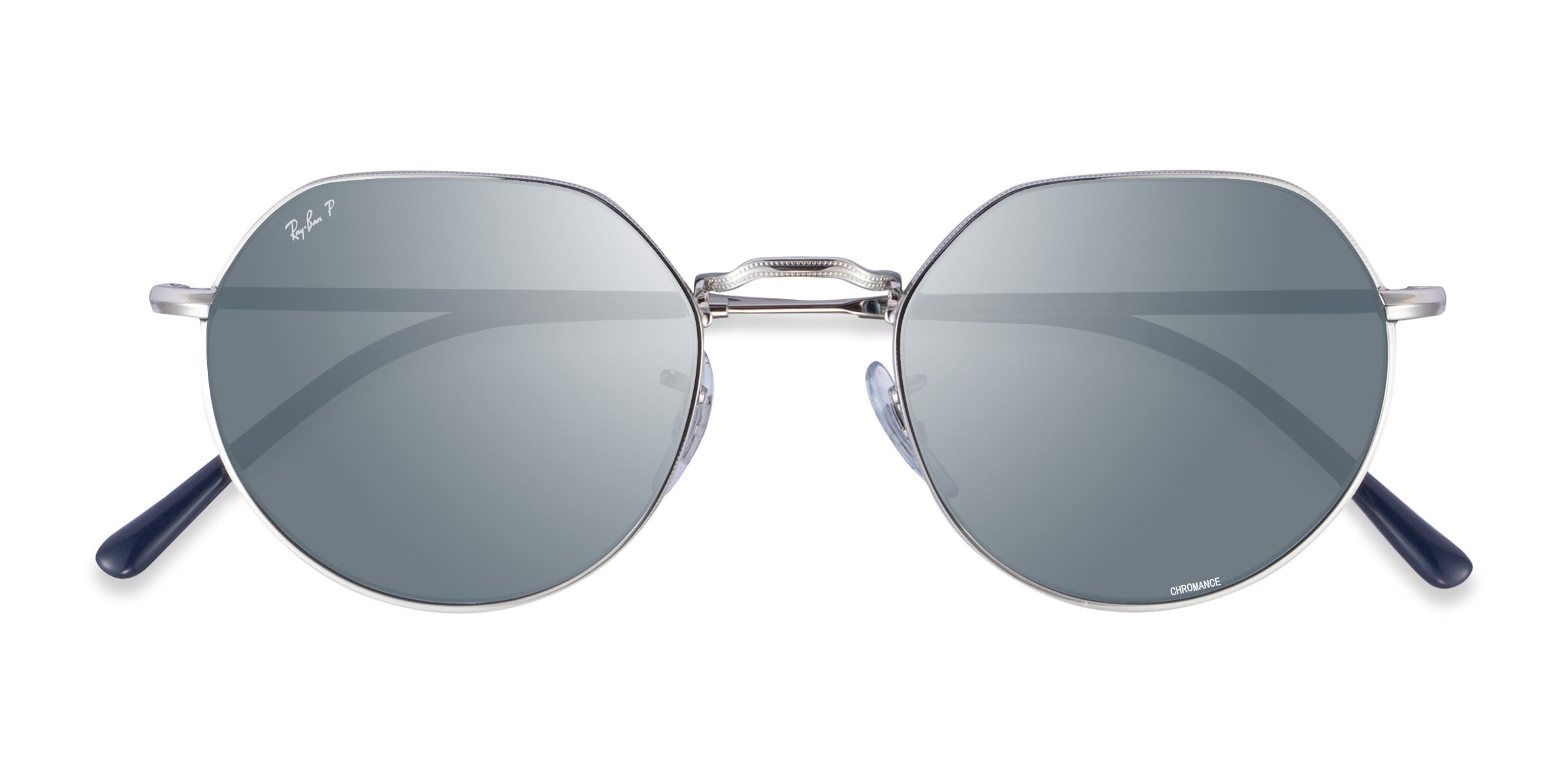 Ray-Ban RB3565 Jack - Geometric Silver Frame Prescription Sunglasses
