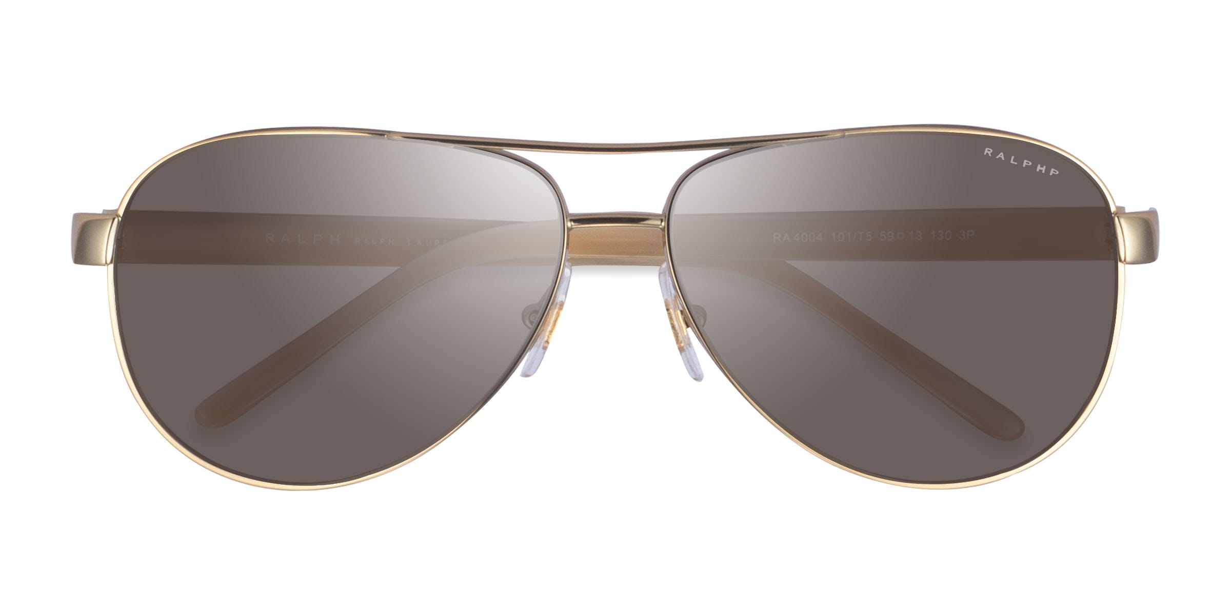 Ralph RA4004 - Aviator Shiny Gold Frame Prescription Sunglasses