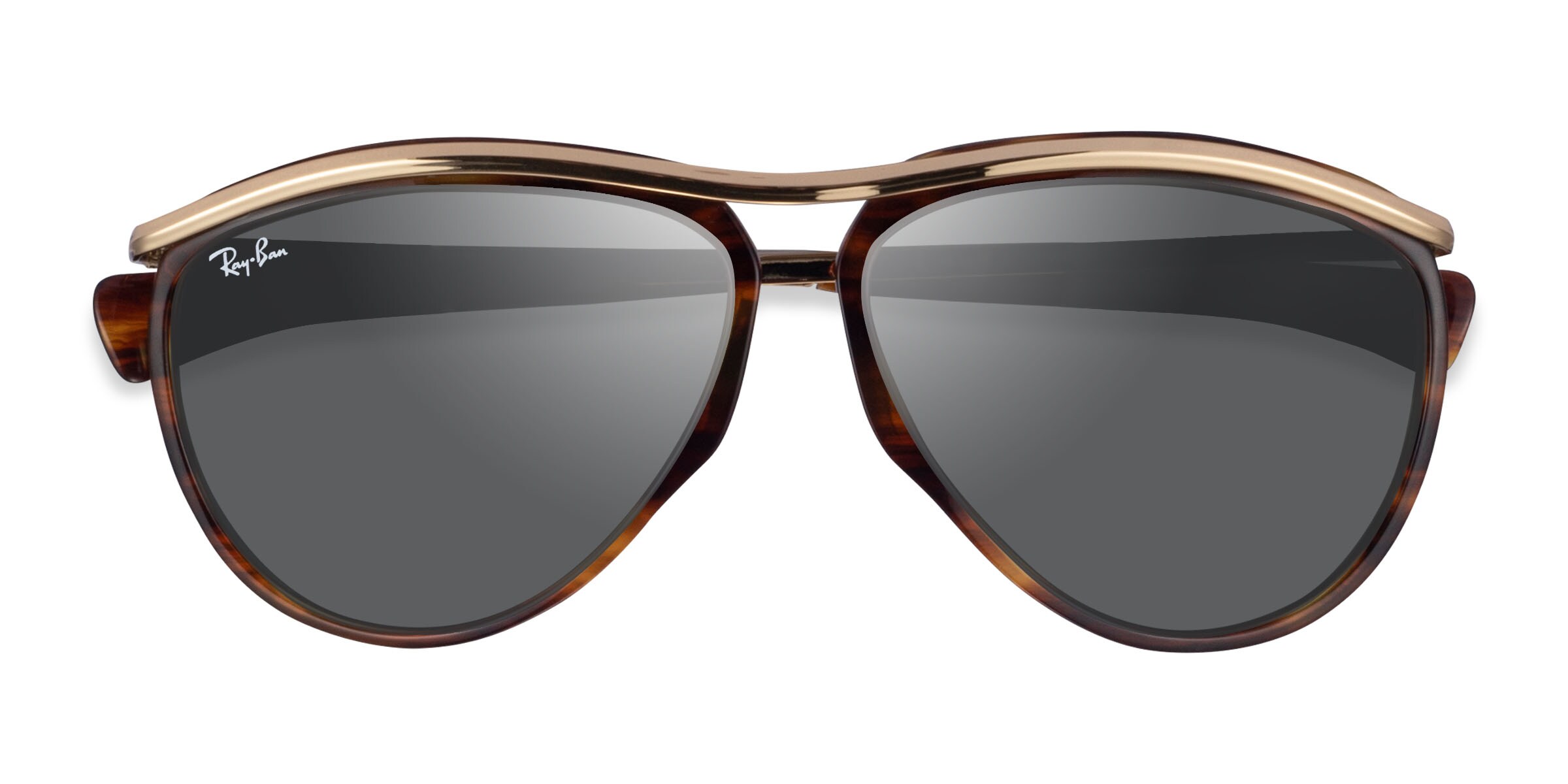 Ray-Ban RB2219 - Aviator Gold Tortoise Frame Prescription Sunglasses