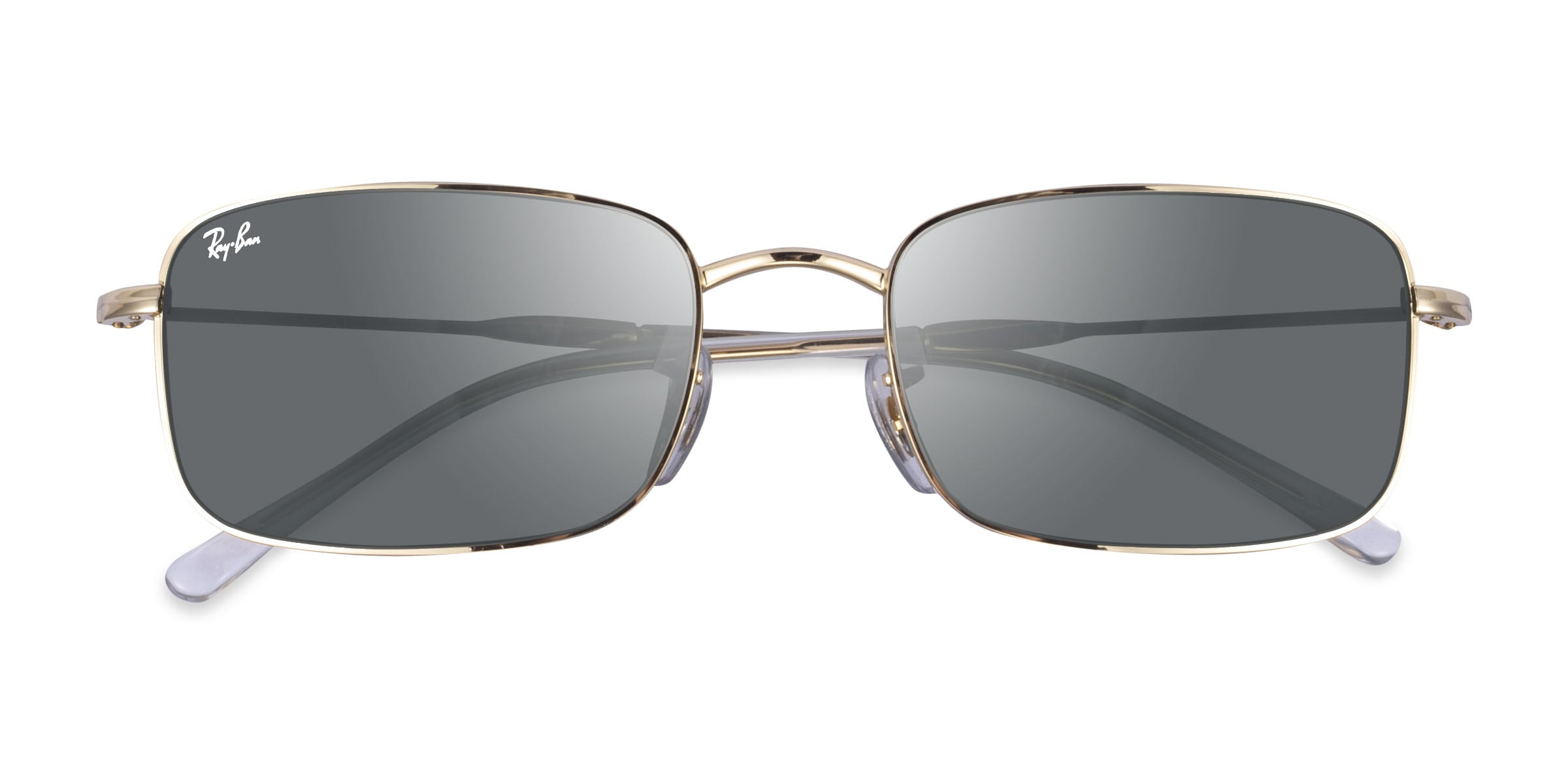 Ray-Ban RB3746 - Rectangle Gold Frame Prescription Sunglasses